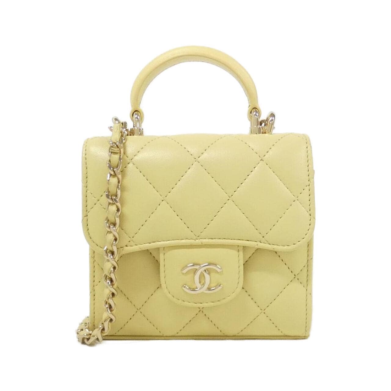 CHANEL Timeless Classic AP2682 Shoulder Lambskin Yellow