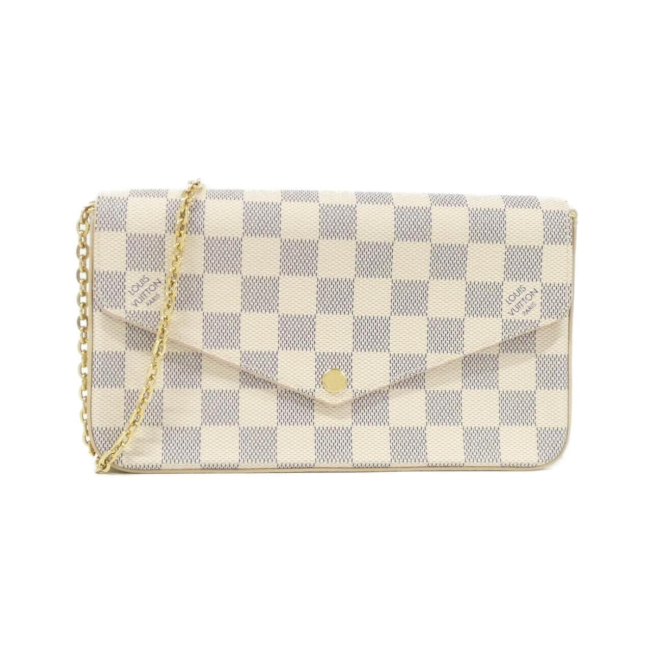 LOUIS VUITTON Pochette N40491 Shoulder Damier Black