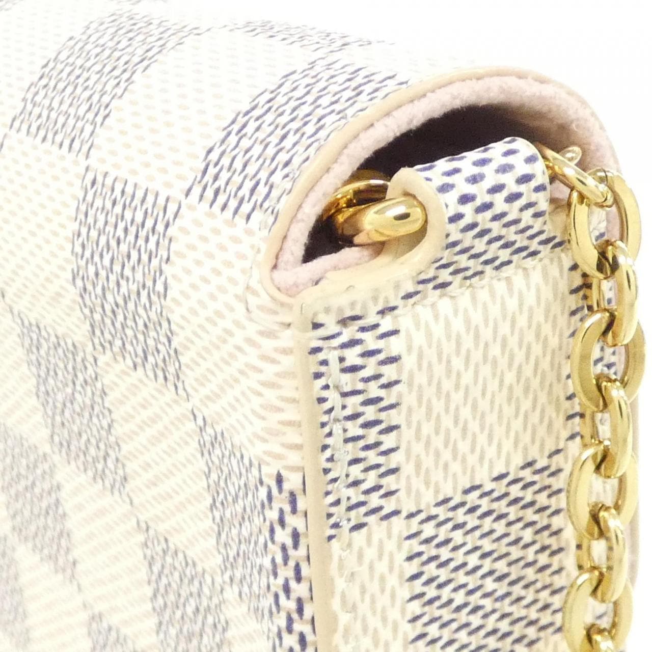 LOUIS VUITTON Pochette N40491 Shoulder Damier 黑色 Damier 中古品A - 縮圖 4