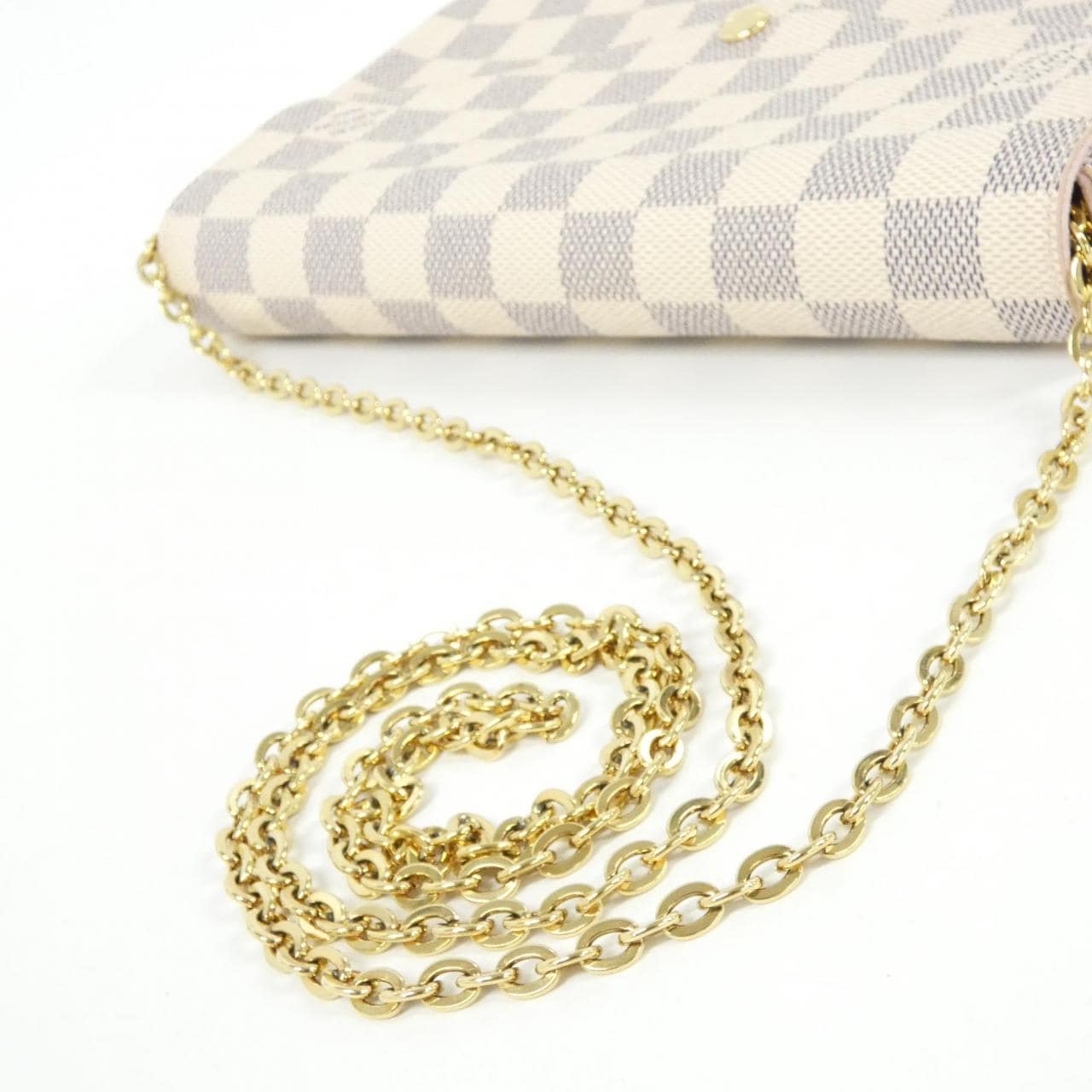 LOUIS VUITTON Pochette N40491 Shoulder Damier 黑色 Damier 中古品A - 縮圖 6