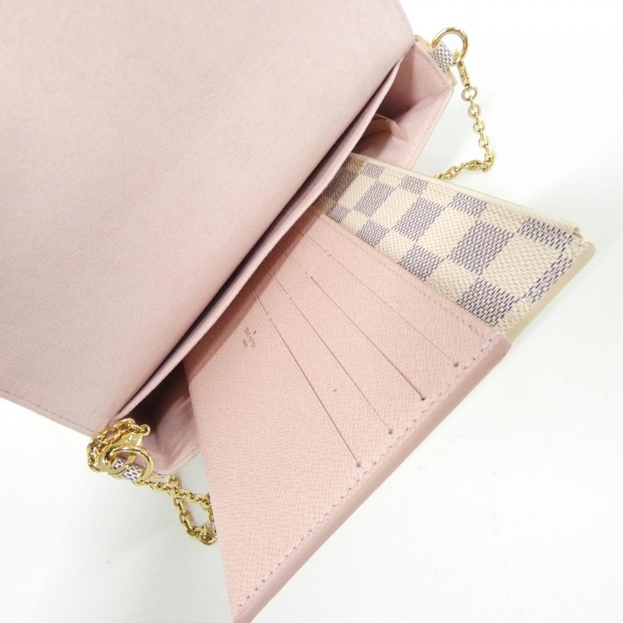 LOUIS VUITTON Pochette N40491 Shoulder Damier 黑色 Damier 中古品A - 縮圖 7