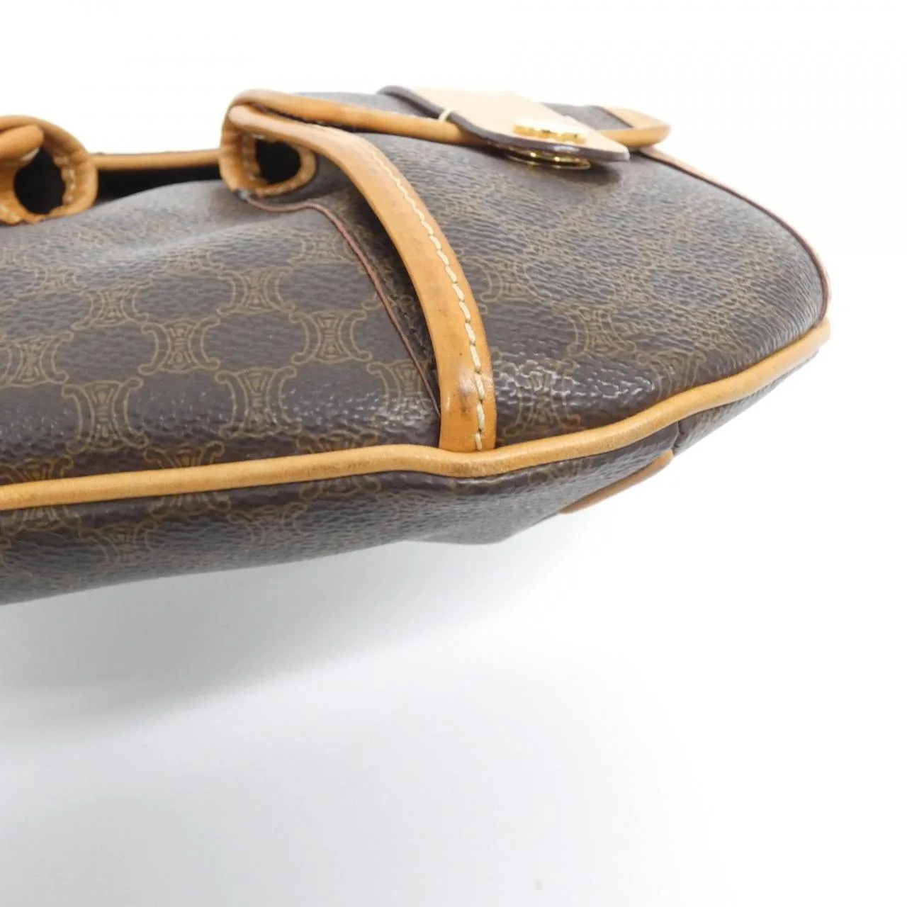 CELINE 肩背包 帆布 棕色 帆布 中古品A - 縮圖 3