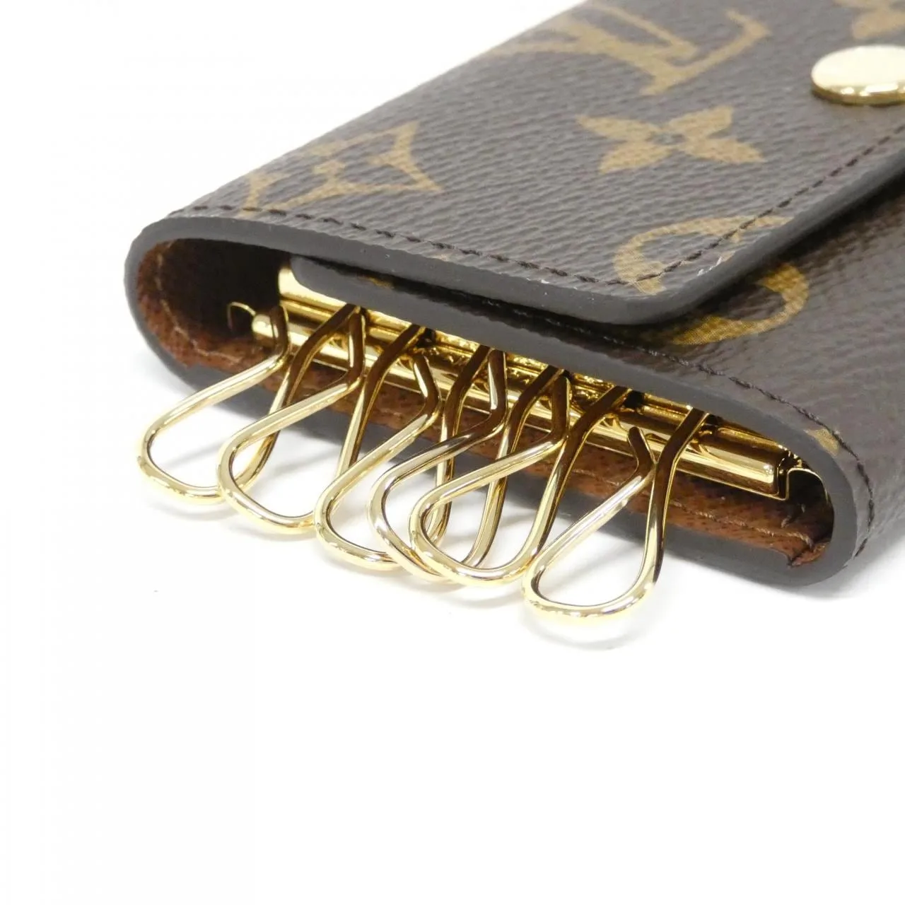 LOUIS VUITTON M62630 Key Case Monogram 黑色 Monogram 中古品A - 縮圖 2