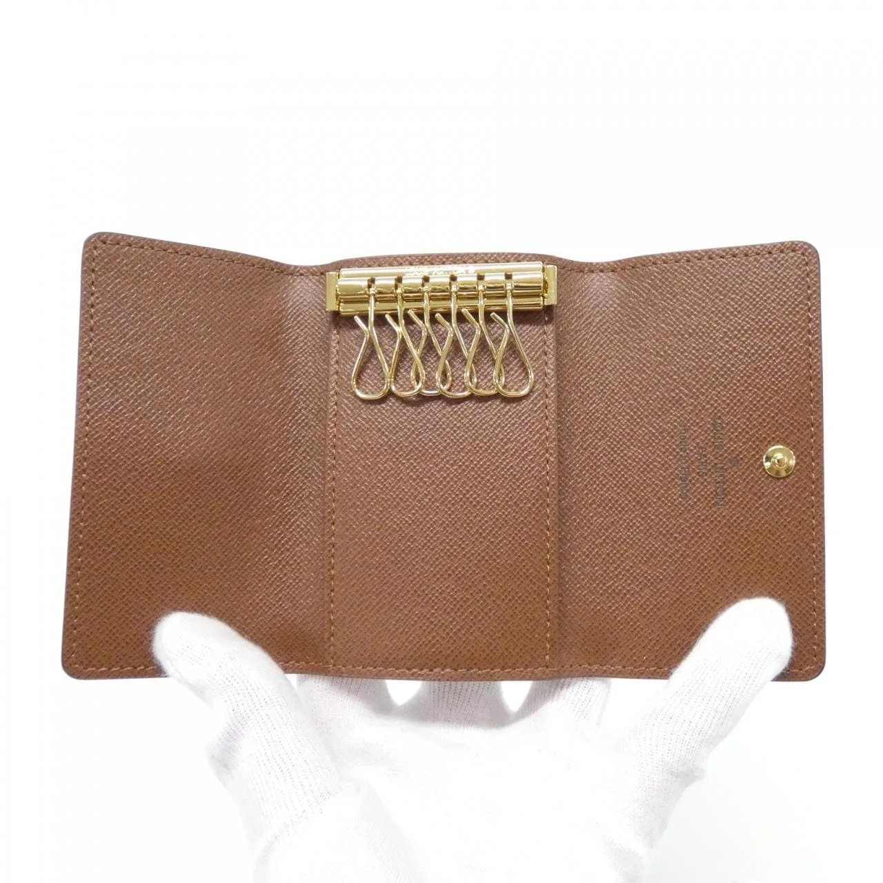 LOUIS VUITTON M62630 Key Case Monogram 黑色 Monogram 中古品A - 縮圖 3