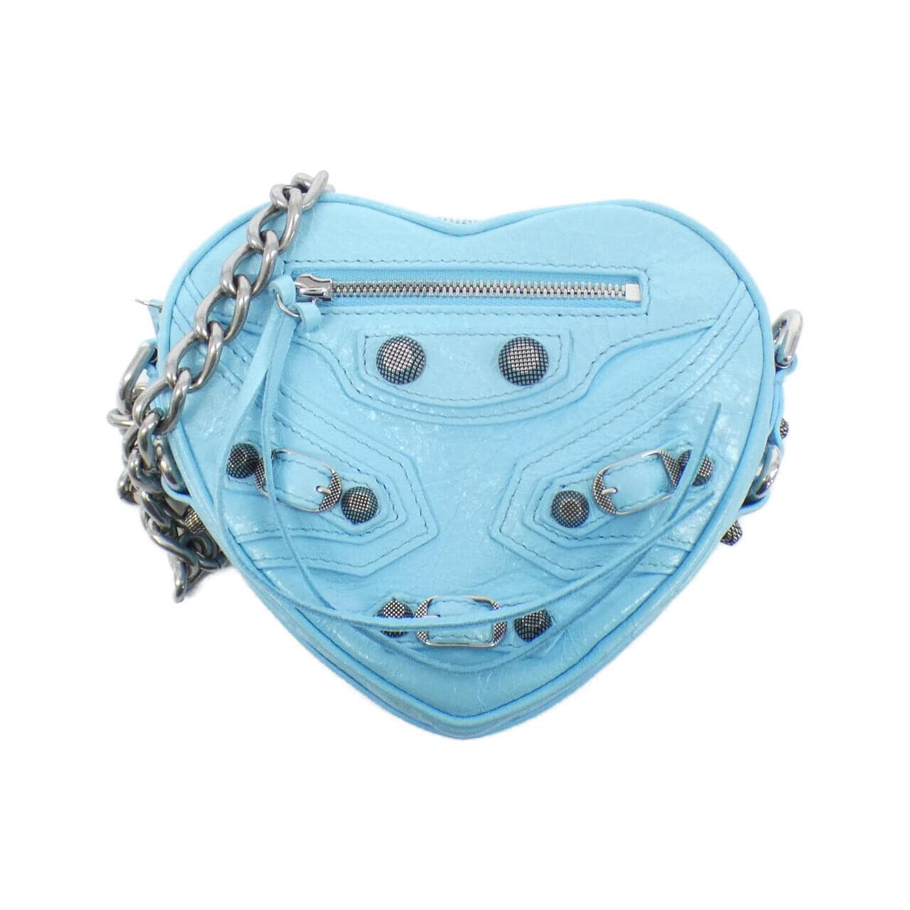 BALENCIAGA Le Cagole 722781 1VG9Y Shoulder Bag Lambskin Black