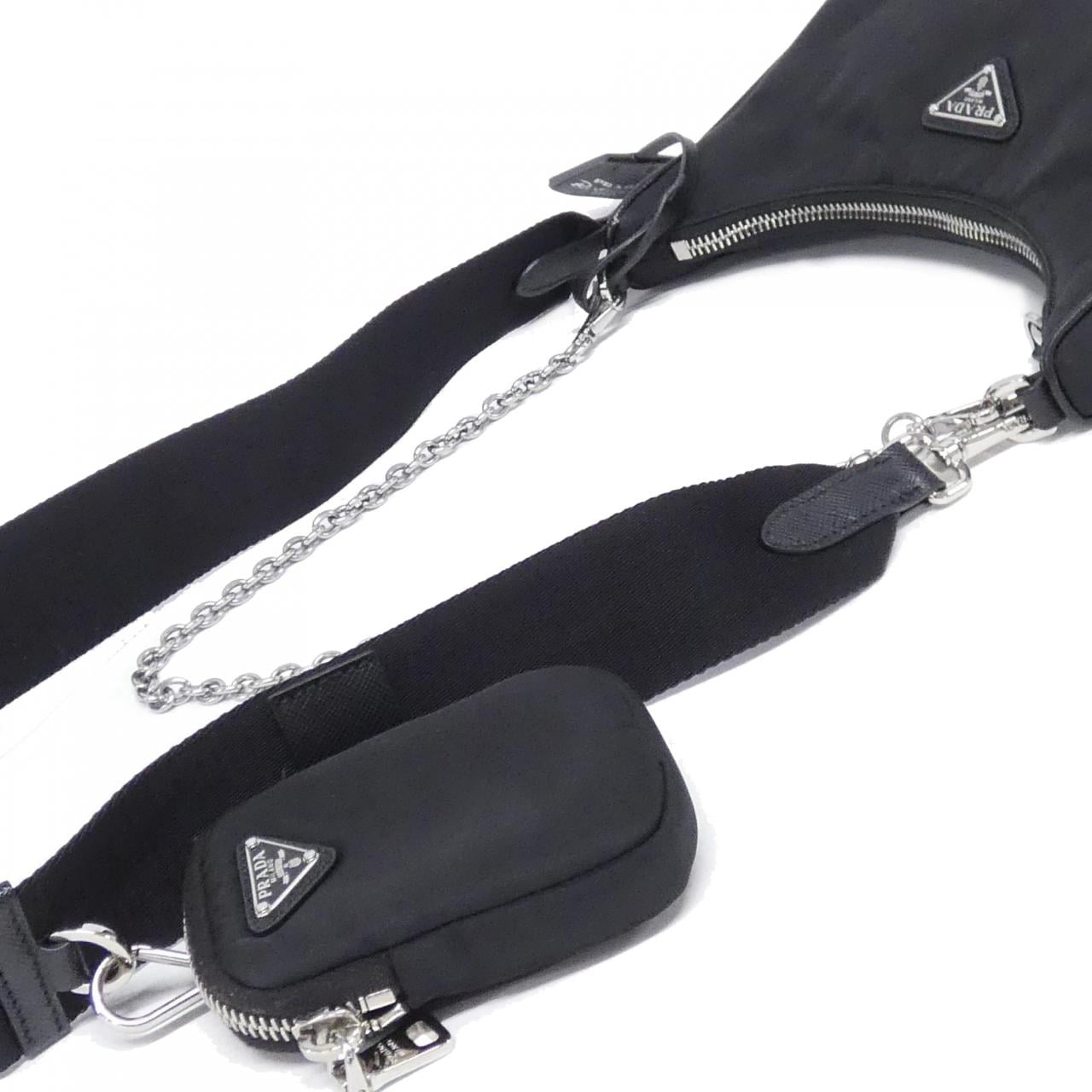 PRADA 1BH204 Shoulder Bag Black - Thumbnail 7