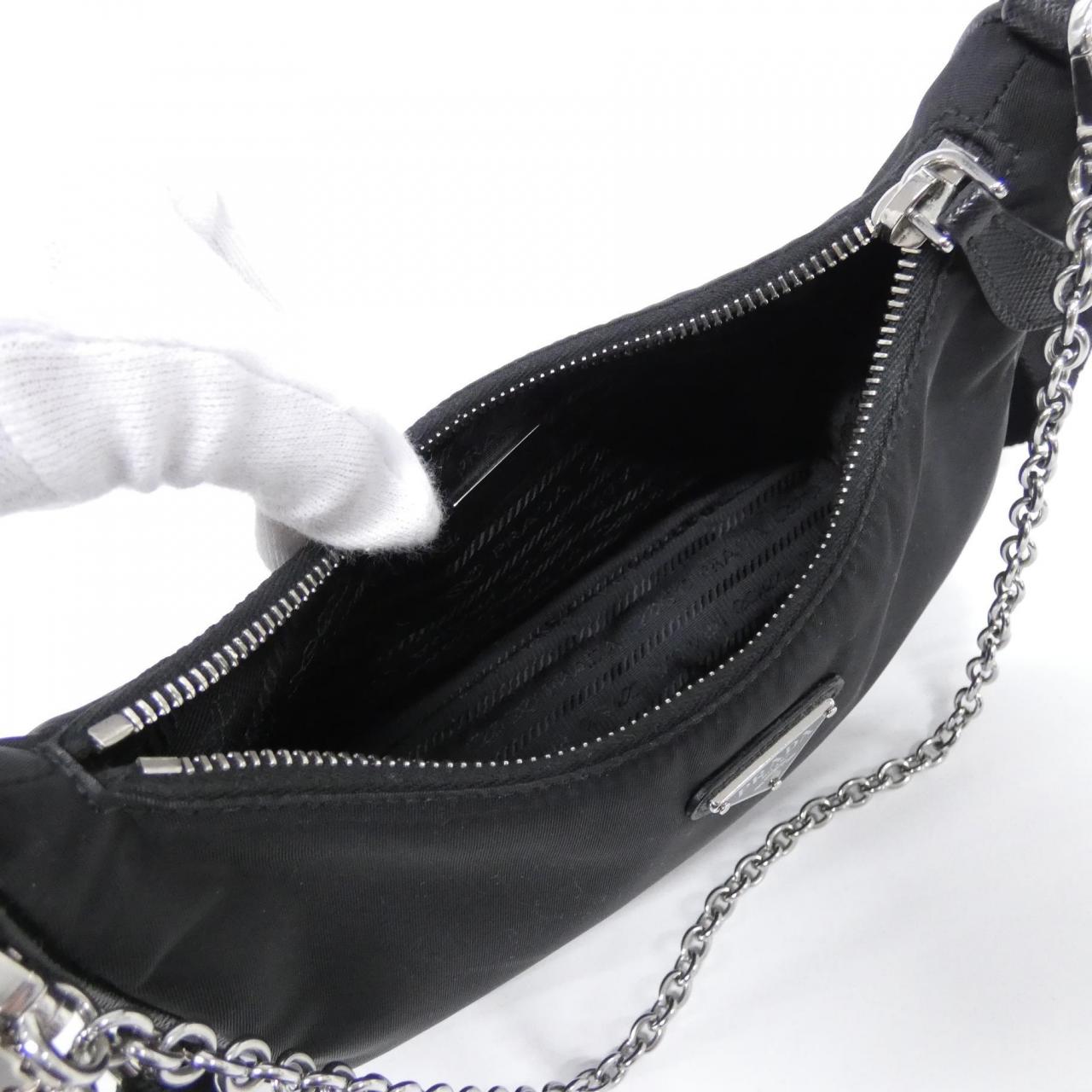 PRADA 1BH204 Shoulder Bag Black - Thumbnail 8