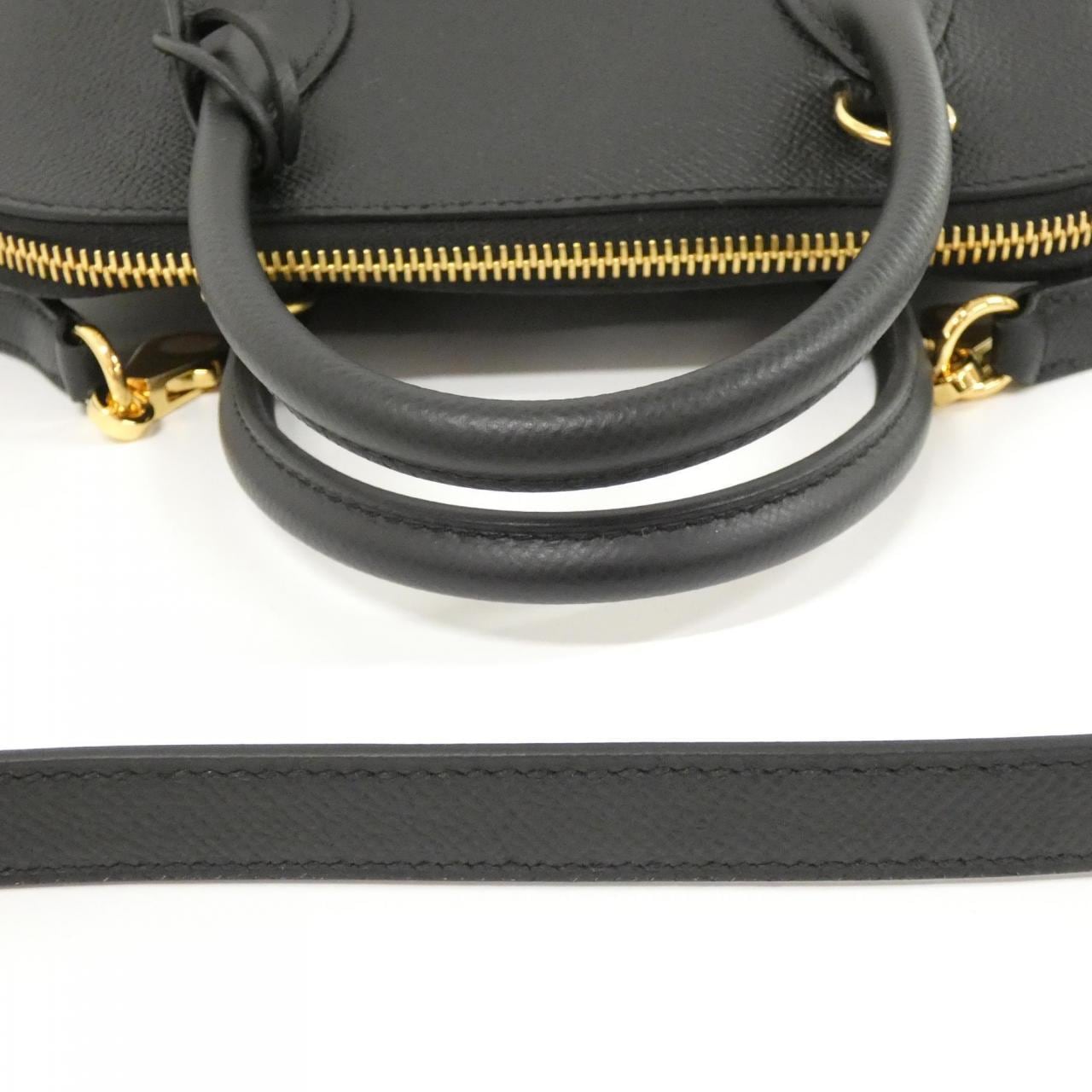 HERMES HERMÈS Bolide 082798CC Bag Epsom Black Epsom Leather - Thumbnail 6