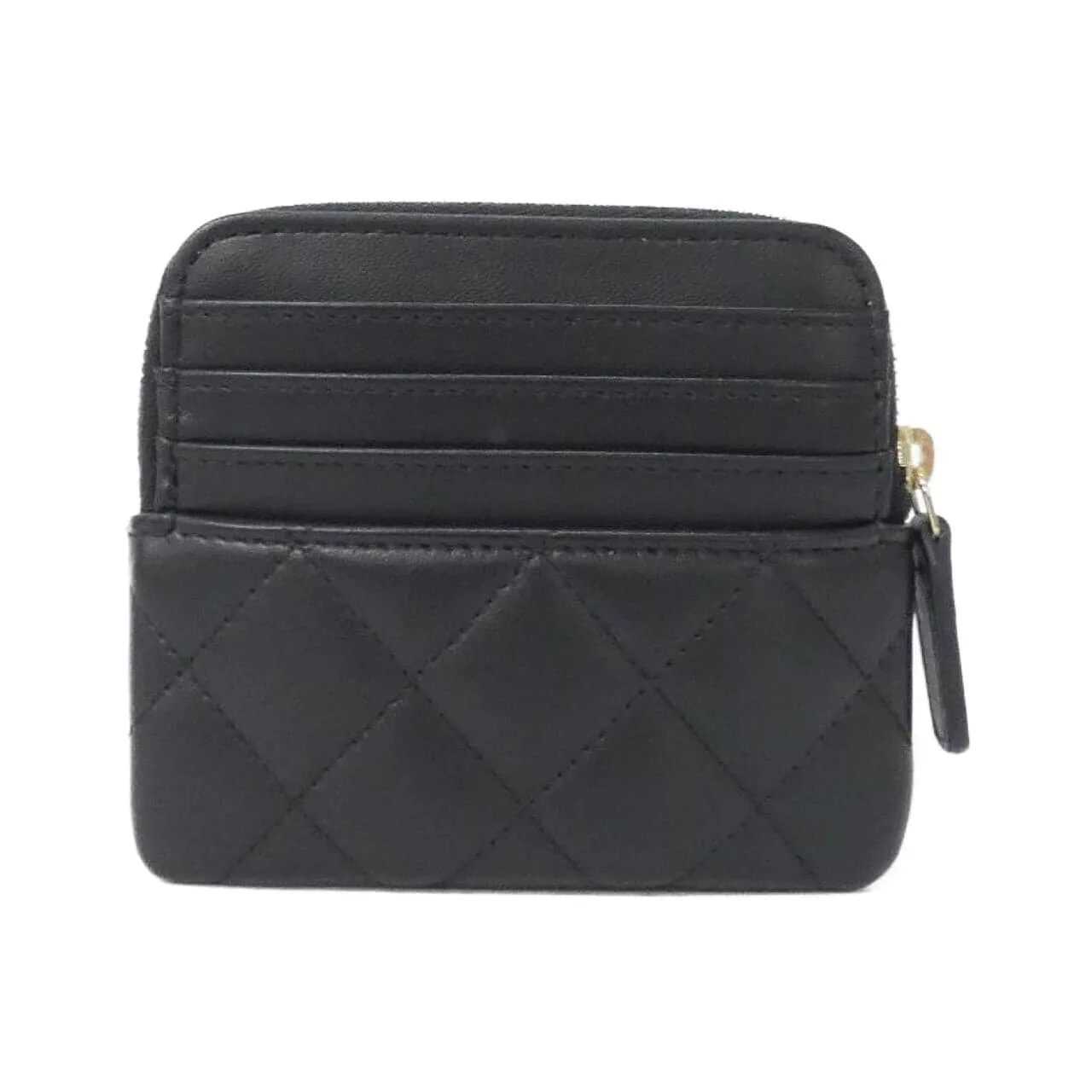 CHANEL Timeless Classic AP2061 Coin Case Lambskin Black Lambskin Rank A - Thumbnail 2