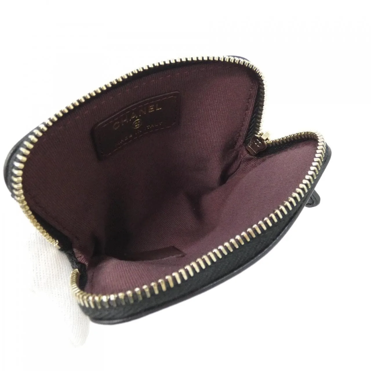 CHANEL Timeless Classic AP2061 Coin Case Lambskin Black Lambskin Rank A - Thumbnail 4