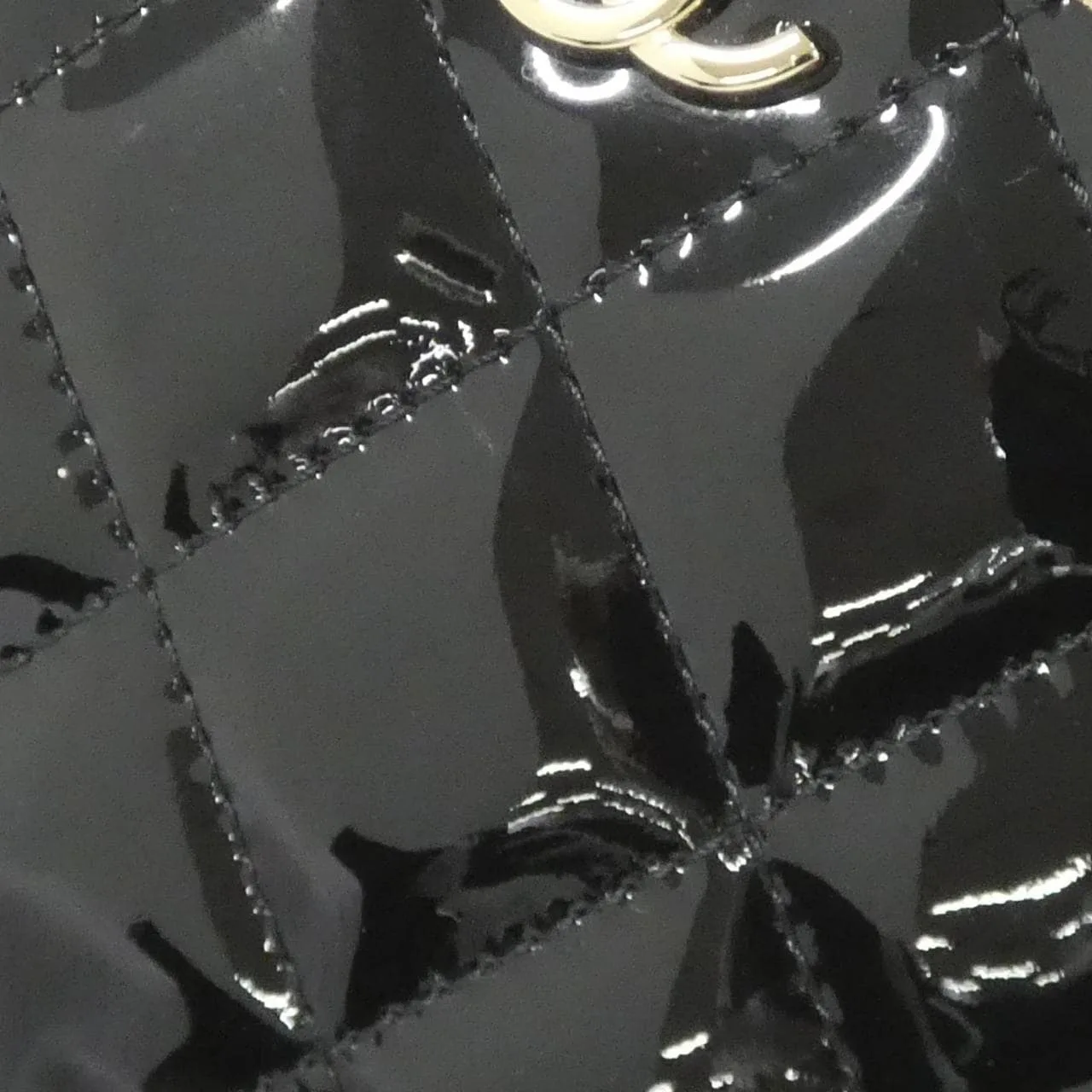 CHANEL Chanel 19 AP3295 Shoulder Patent Leather Black Patent Leather Rank A - Thumbnail 5