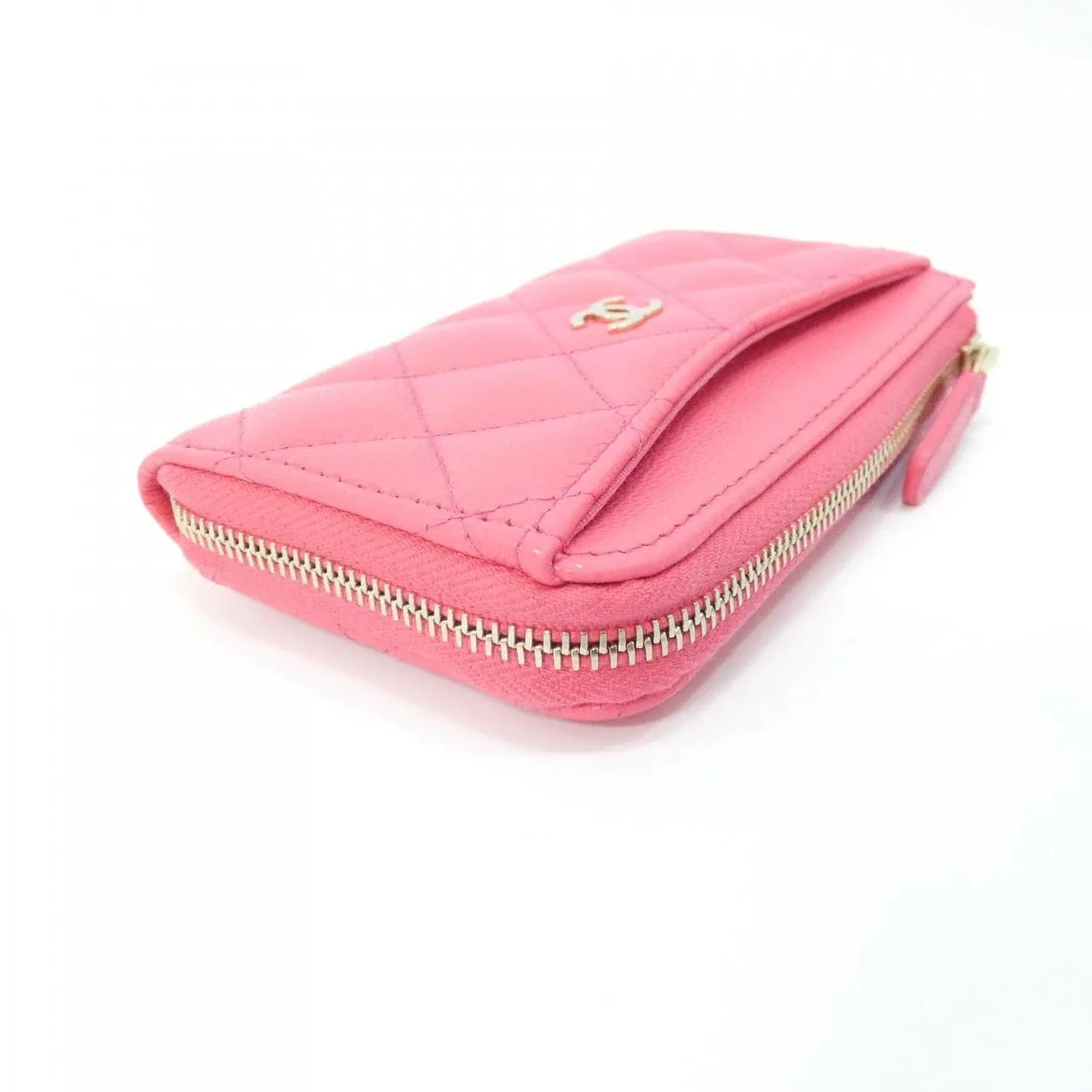 CHANEL Timeless Classic AP3179 Card Case Grained Calfskin Pink Grained Calfskin Rank A - Thumbnail 3