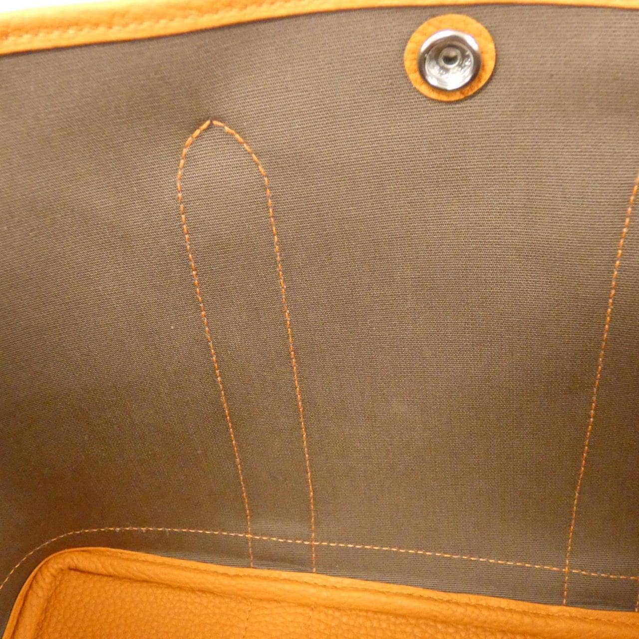 HERMES Garden Party HERMÈS 051551CK Bag Etoupe 中古品A - 縮圖 8