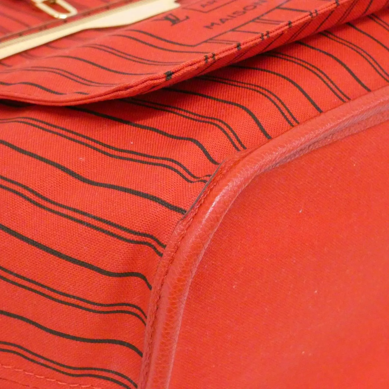 LOUIS VUITTON Neverfull M12096 Tote Monogram Rouge Monogram Rank A - Thumbnail 3