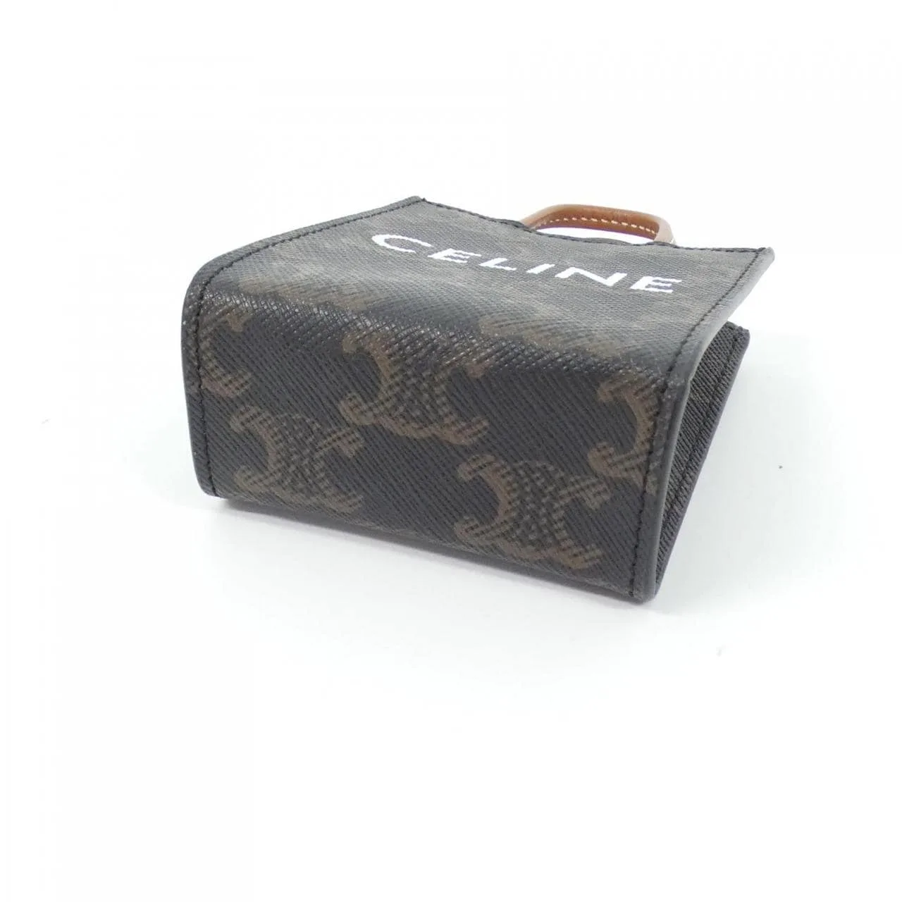 CELINE Cabas 10I492CZ1 Key Case Canvas Black Canvas Rank A - Thumbnail 4