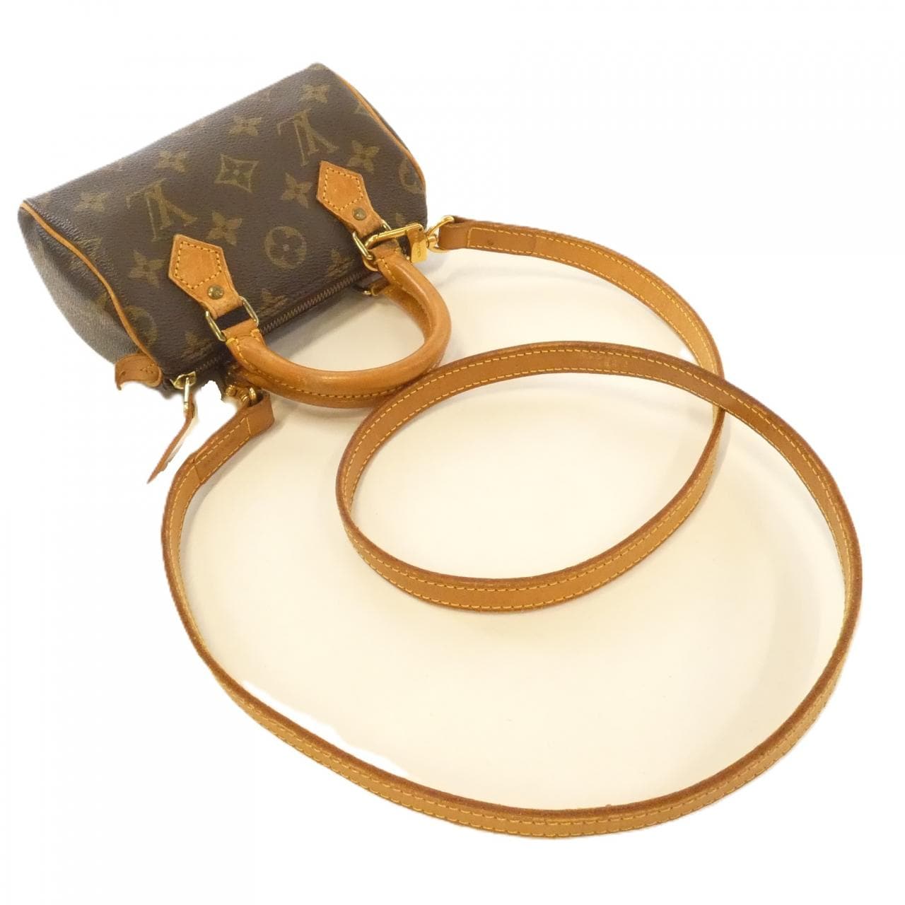 LOUIS VUITTON Speedy M41534+J00145 Boston Bag Monogram Black Monogram - Thumbnail 4