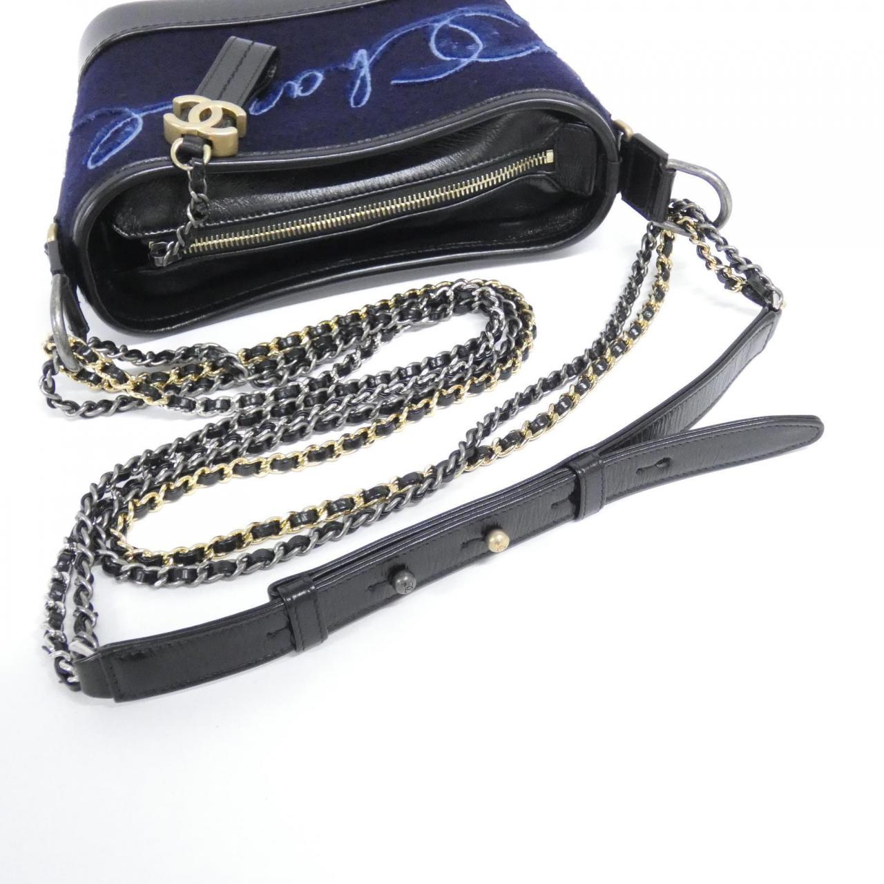 CHANEL Gabrielle 91810 Shoulder Bag 黑色 中古品A - 縮圖 8