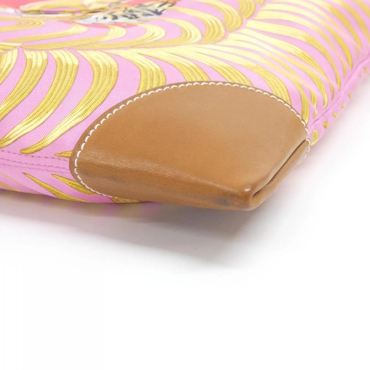 HERMES Silky City 056096CC Shoulder 粉色 中古品A - 縮圖 3