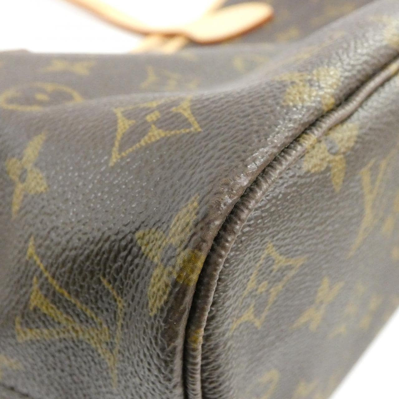 LOUIS VUITTON Neverfull M40155 Bag Monogram 黑色 Monogram 中古品A - 縮圖 2