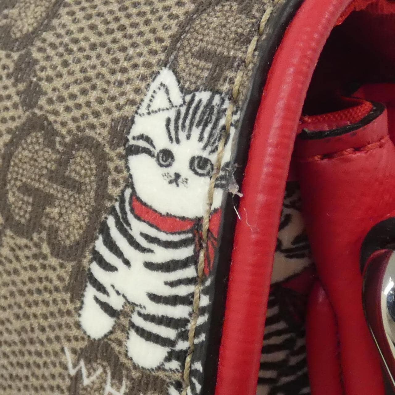 GUCCI 814014 Shoulder Bag Canvas Black Canvas - Thumbnail 5