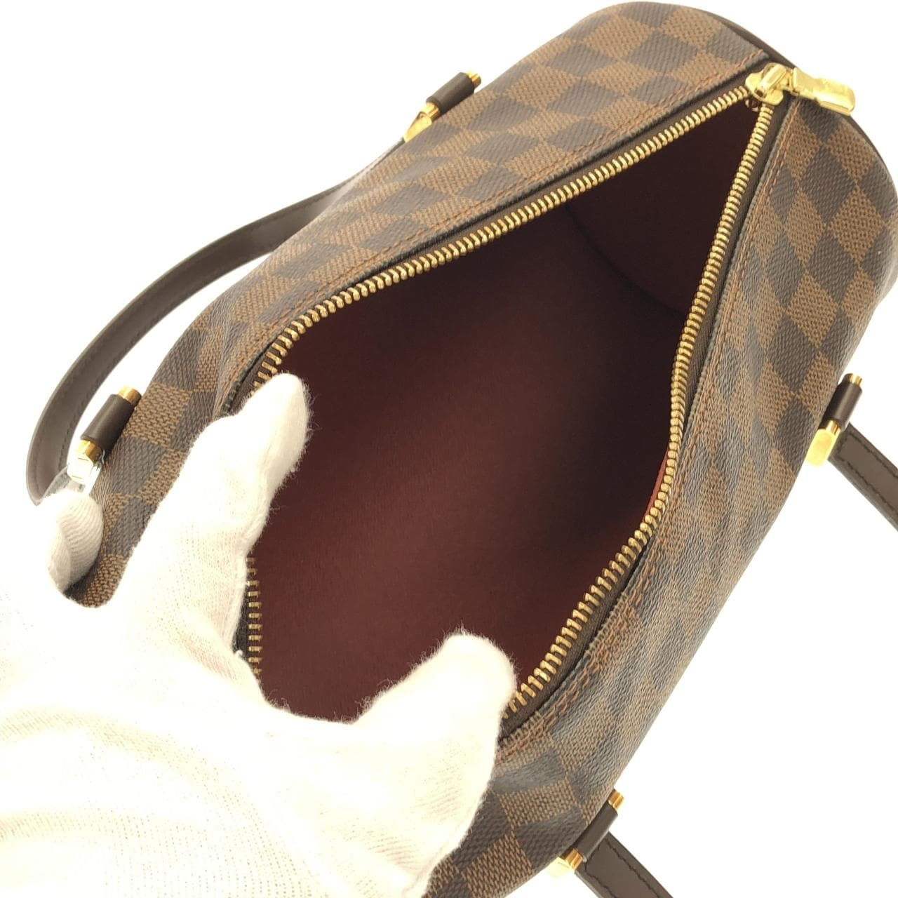 LOUIS VUITTON Papillon N51304 Bag Damier 黑色 Damier 中古品A - 縮圖 6