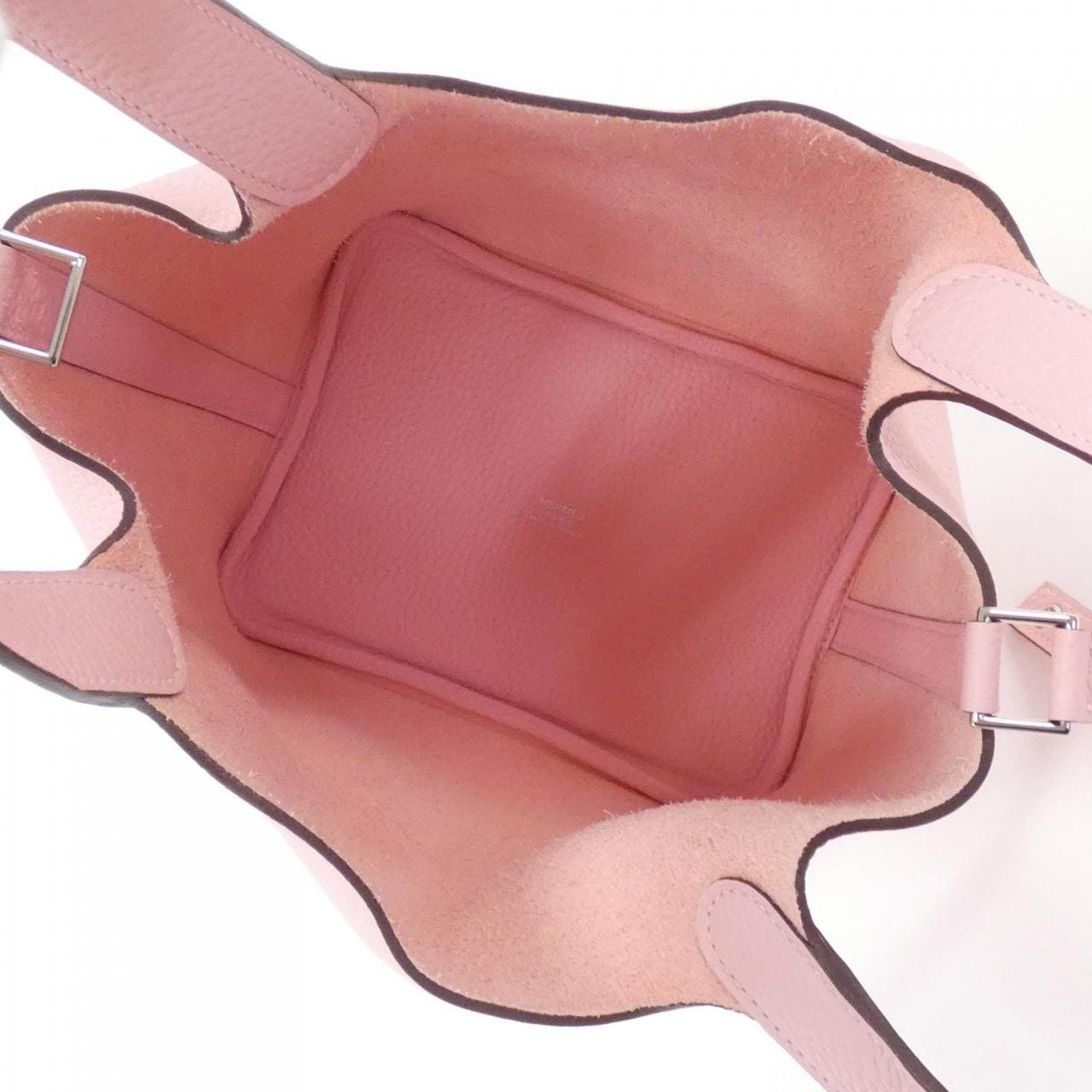 HERMES HERMÈS Picotin 056289CK Bag Clemence 黑色 Clemence 皮 - 縮圖 6