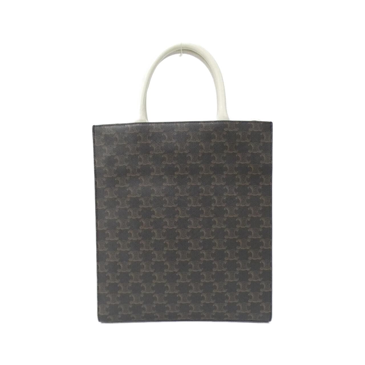 CELINE Cabas 191542CIM Bag Canvas 白色 帆布 中古品A - 縮圖 2