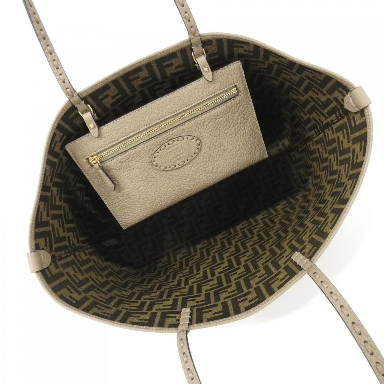 FENDI 8BH428 AS84 Bag Brown - Thumbnail 6