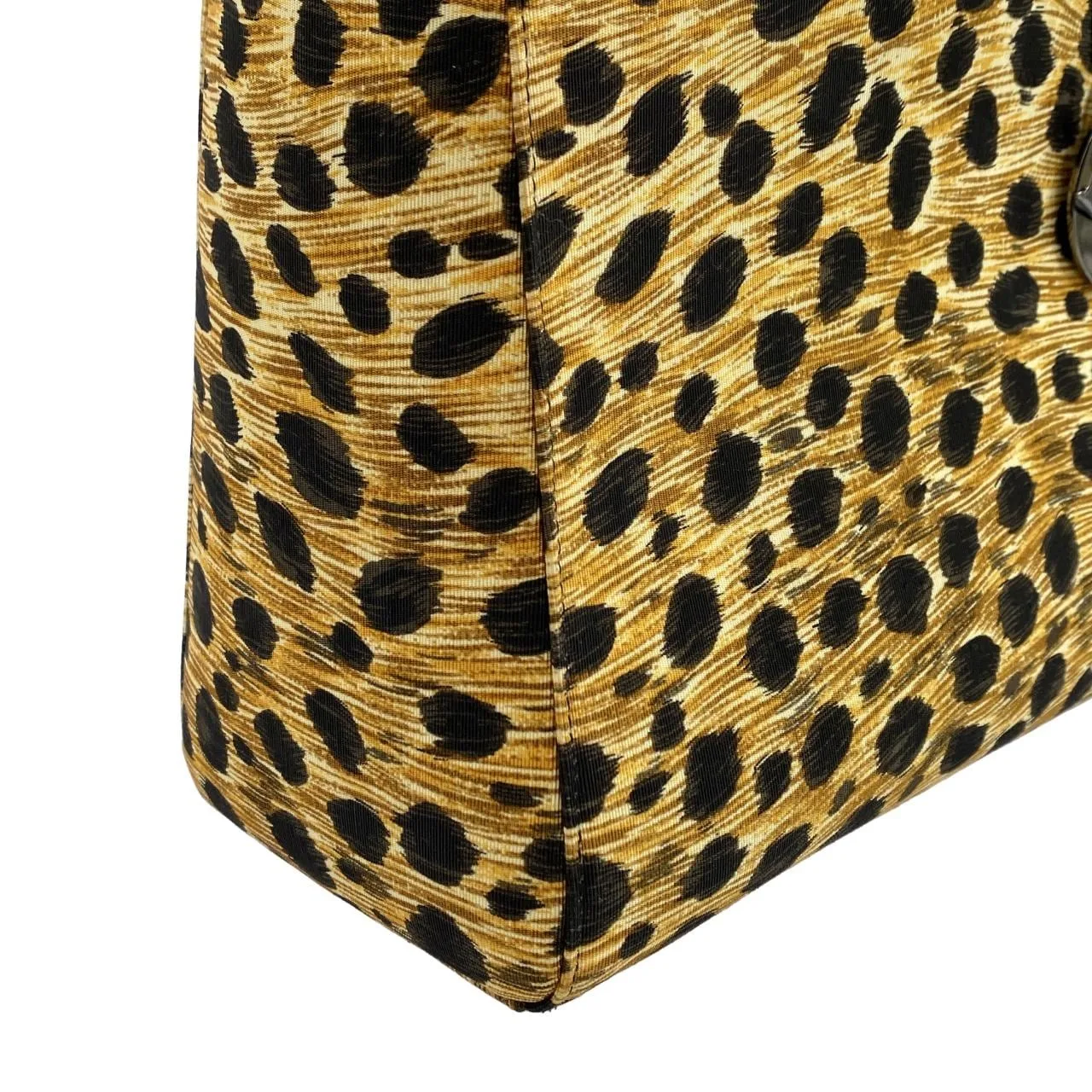 DIOR Lady Dior Handbag Canvas Black Canvas - Thumbnail 3