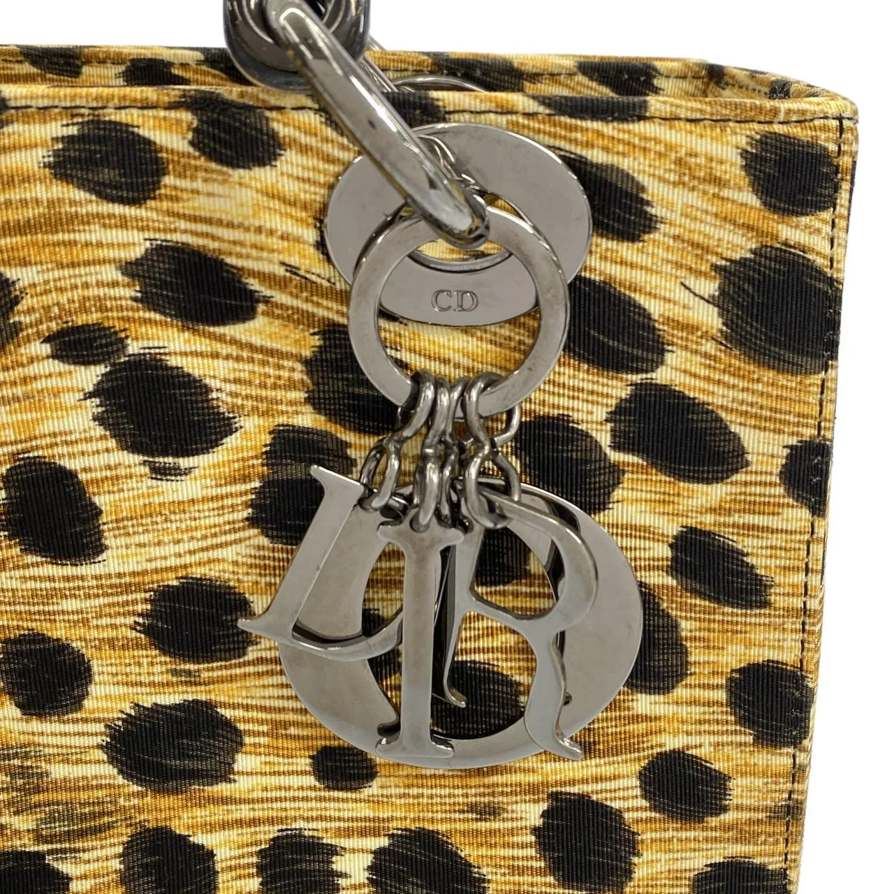 DIOR Lady Dior Handbag Canvas Black Canvas - Thumbnail 4