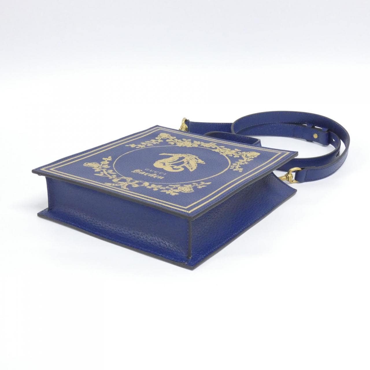 GUCCI 513909 Bag Leather 深藍色 皮革 中古品A - 縮圖 3