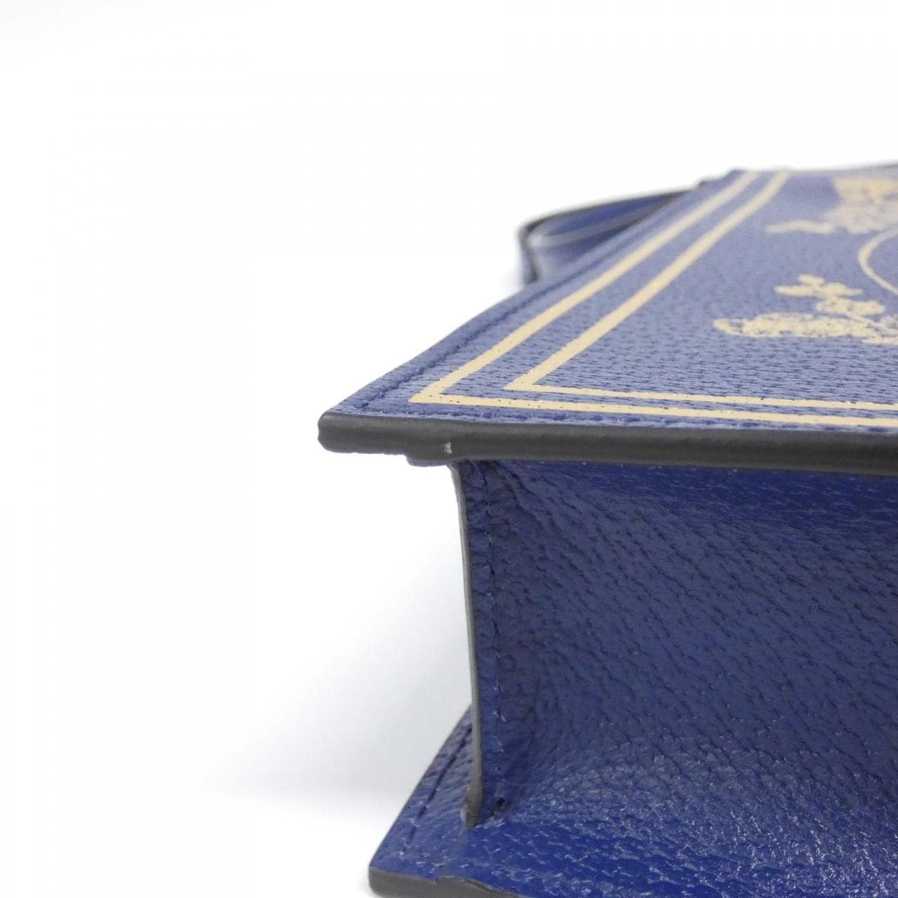 GUCCI 513909 Bag Leather 深藍色 皮革 中古品A - 縮圖 4