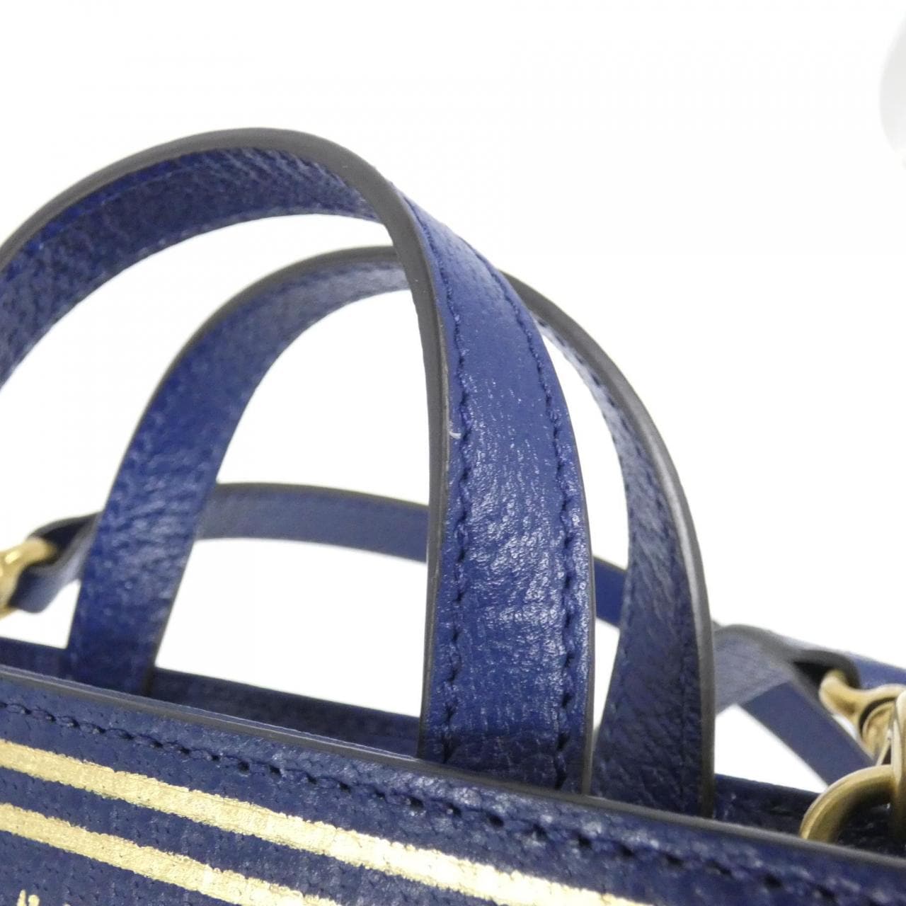 GUCCI 513909 Bag Leather 深藍色 皮革 中古品A - 縮圖 5