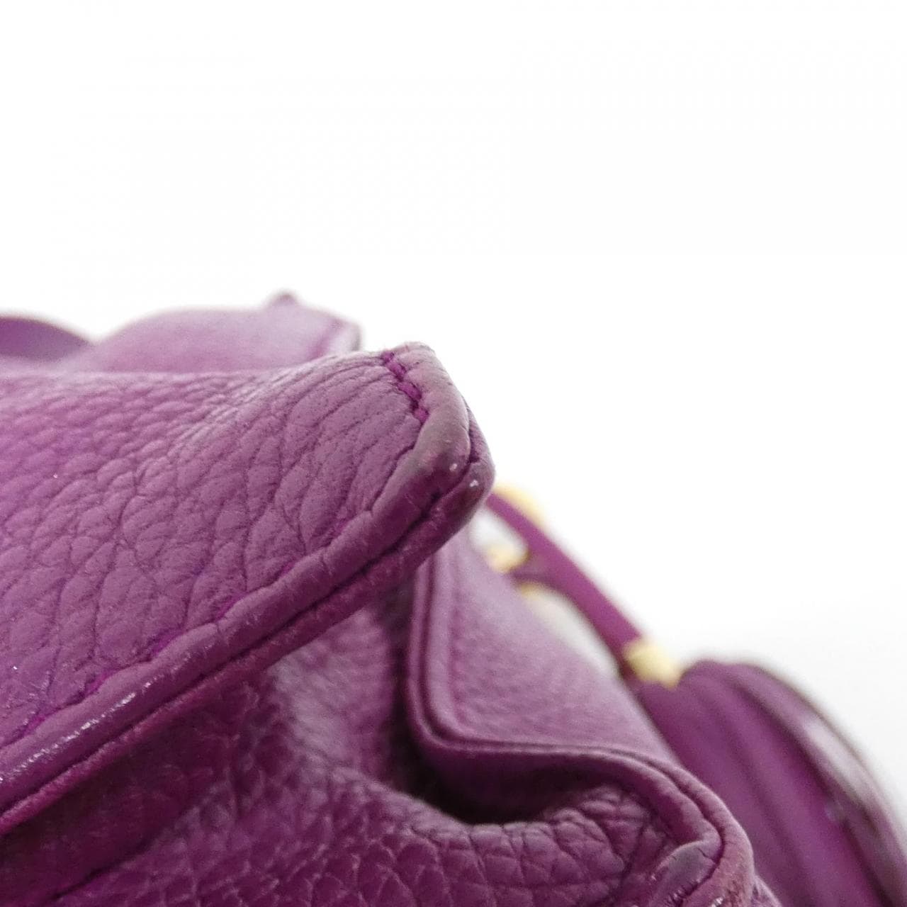 LOEWE Flamenco 380 34 E16 Shoulder Bag 紫色 中古品A - 縮圖 4