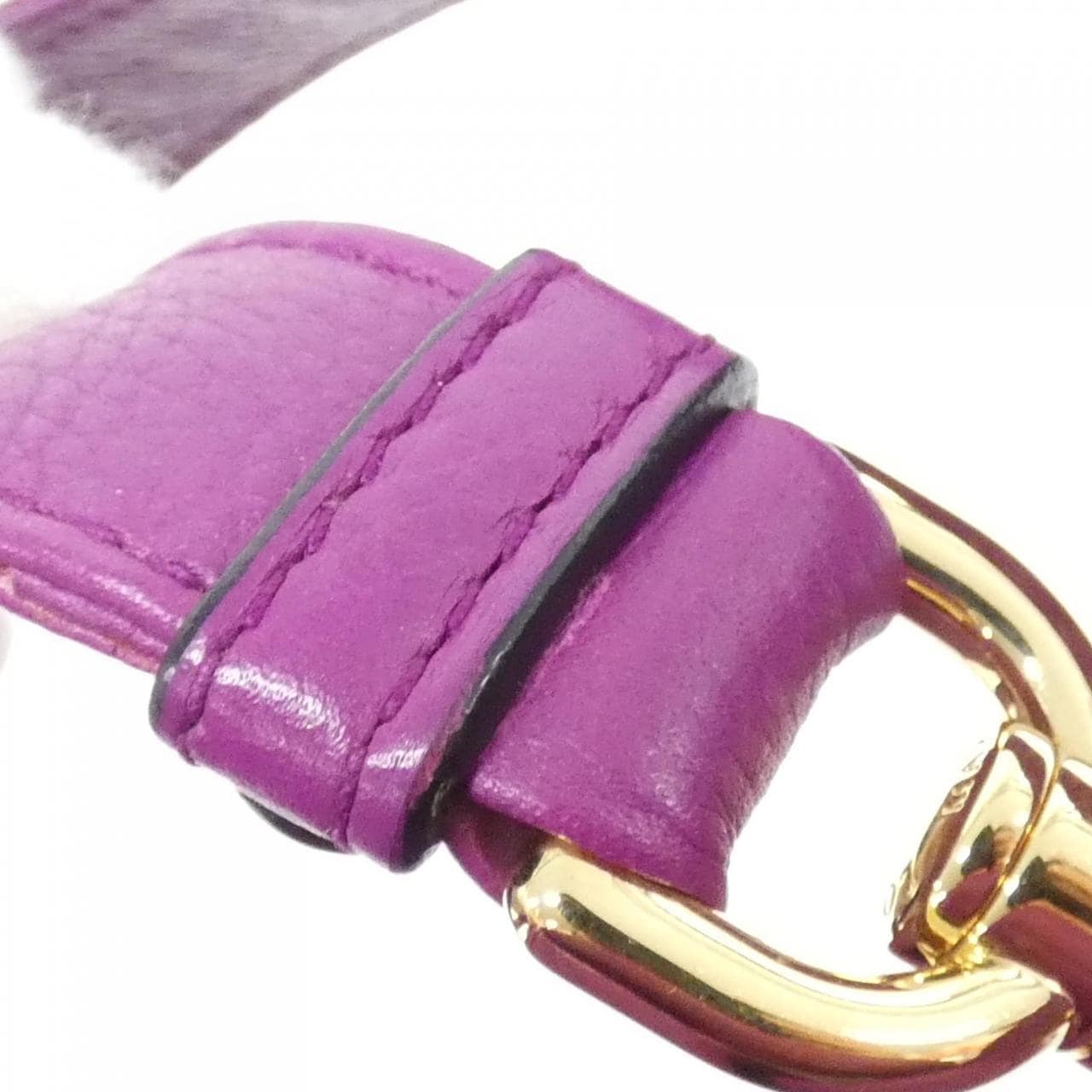 LOEWE Flamenco 380 34 E16 Shoulder Bag 紫色 中古品A - 縮圖 8