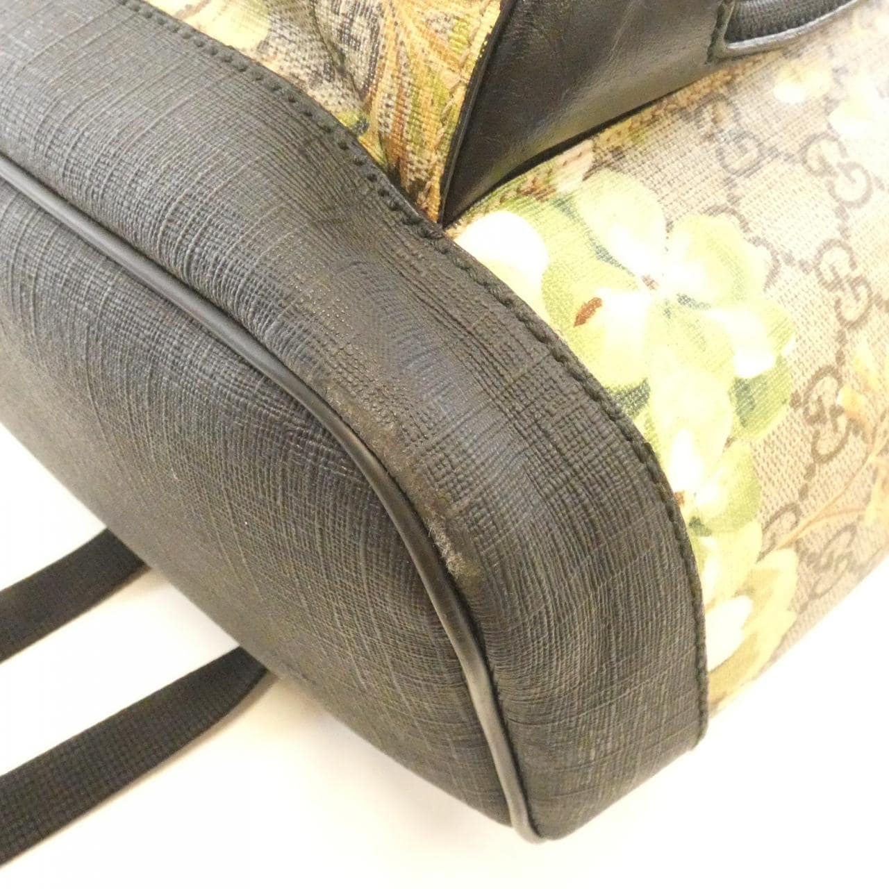 GUCCI 406370 KU2KX Backpack Canvas 黑色 帆布 中古品B - 縮圖 3