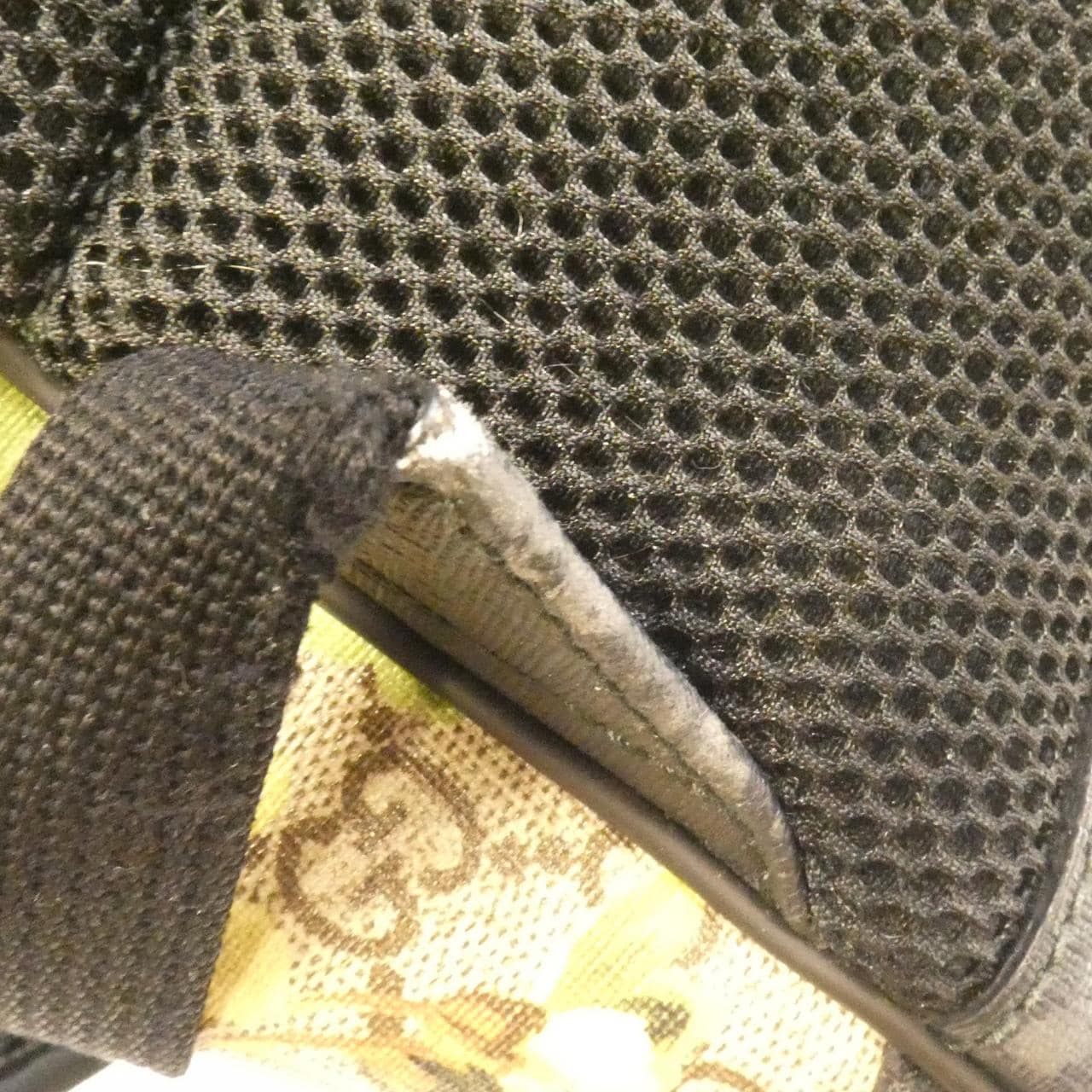 GUCCI 406370 KU2KX Backpack Canvas 黑色 帆布 中古品B - 縮圖 6