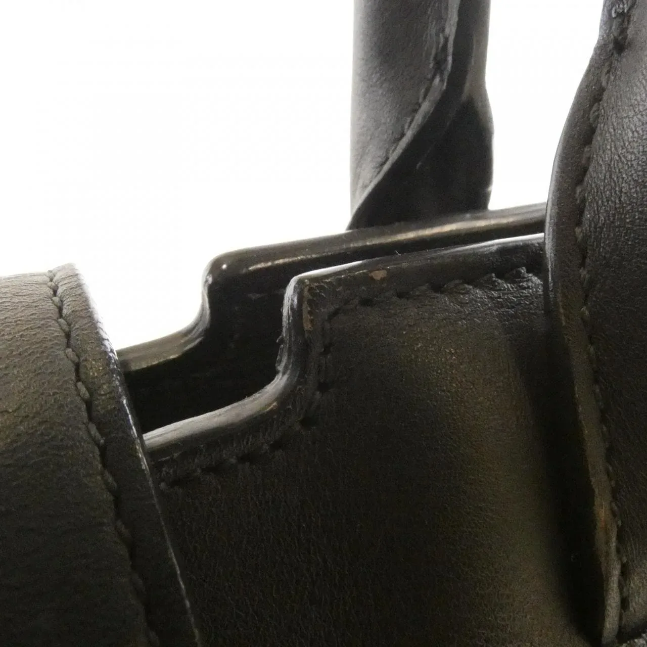 SAINT LAURENT 436832 Handbag Leather Grey Leather Rank B - Thumbnail 4