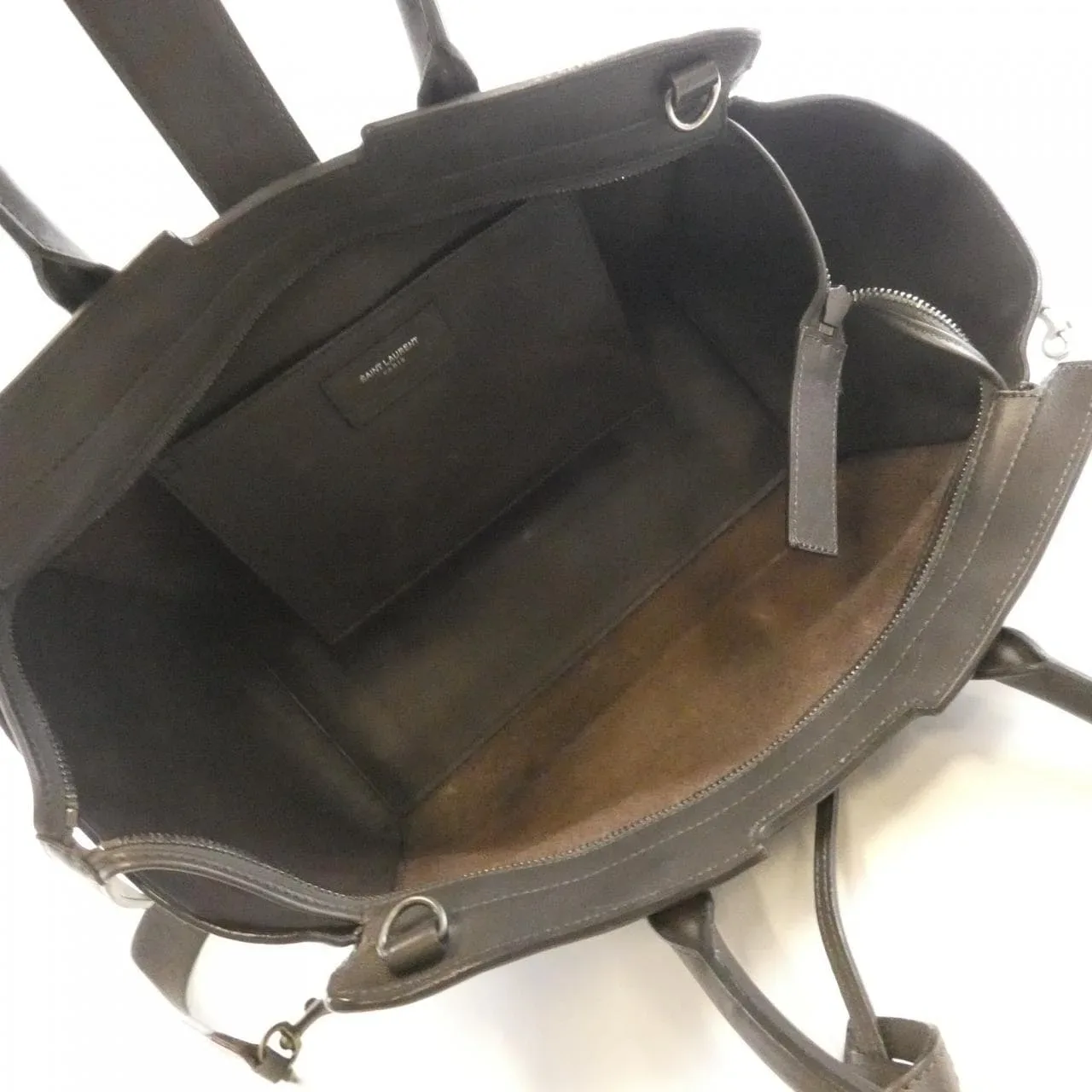 SAINT LAURENT 436832 Handbag Leather Grey Leather Rank B - Thumbnail 8