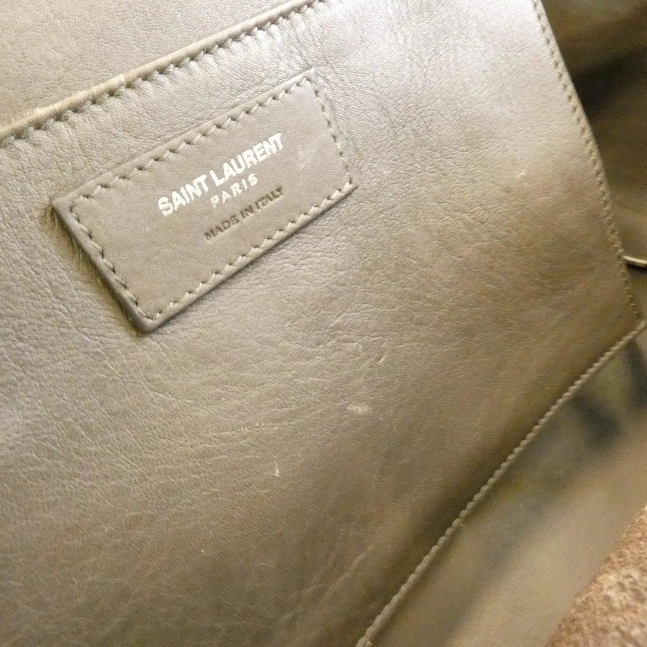 SAINT LAURENT 436832 Handbag Leather Grey Leather Rank B - Thumbnail 9