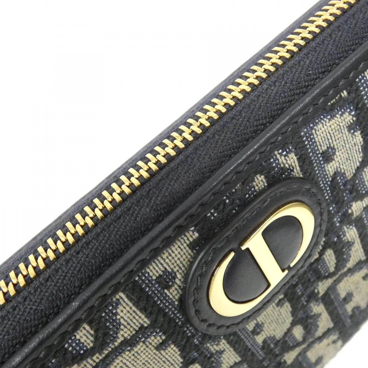 DIOR 30 Montaigne S2094UTZQ Wallet Canvas Black Canvas Rank A - Thumbnail 4