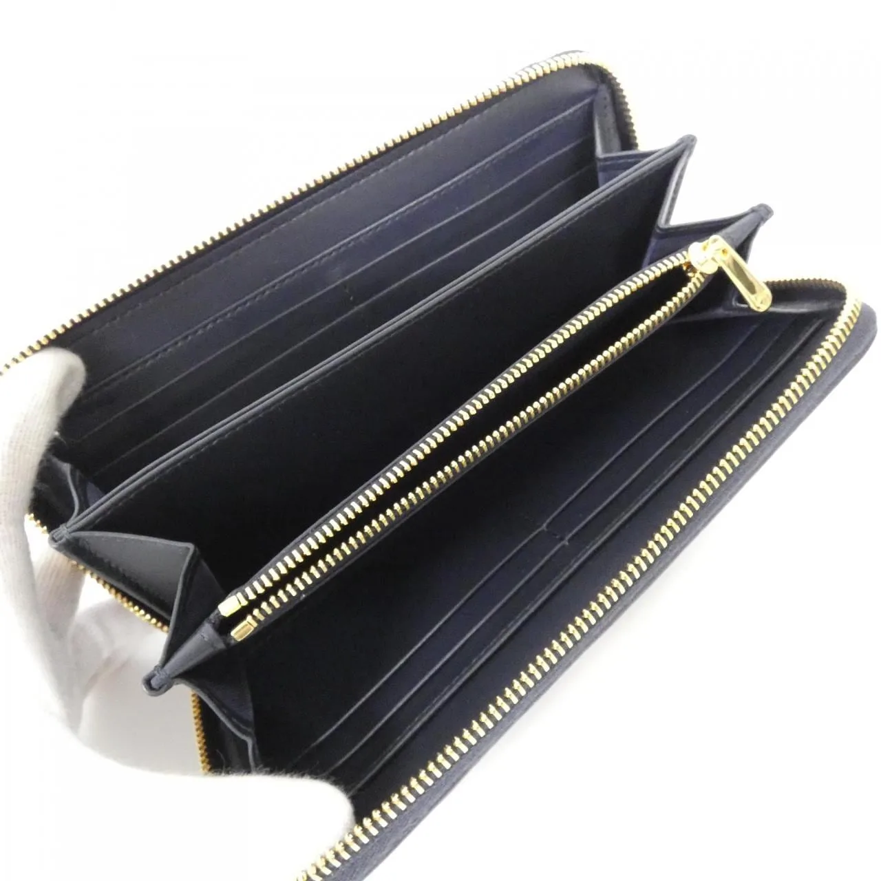 DIOR 30 Montaigne S2094UTZQ Wallet Canvas Black Canvas Rank A - Thumbnail 7