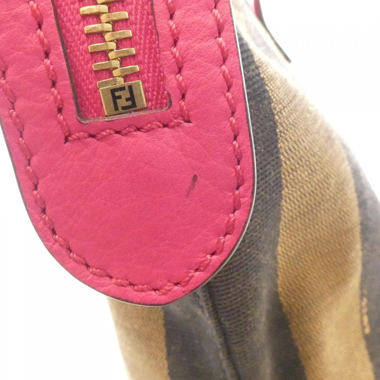 FENDI Sunshine Shopper 8BH185 Q0Z Handbag Canvas Brown Canvas - Thumbnail 3