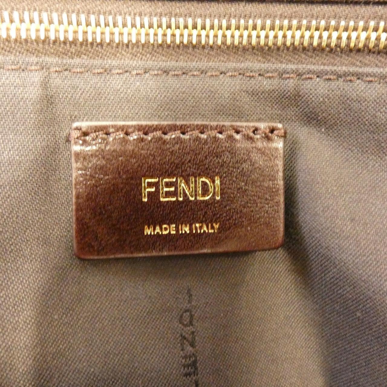 FENDI Sunshine Shopper 8BH185 Q0Z Handbag Canvas Brown Canvas - Thumbnail 6
