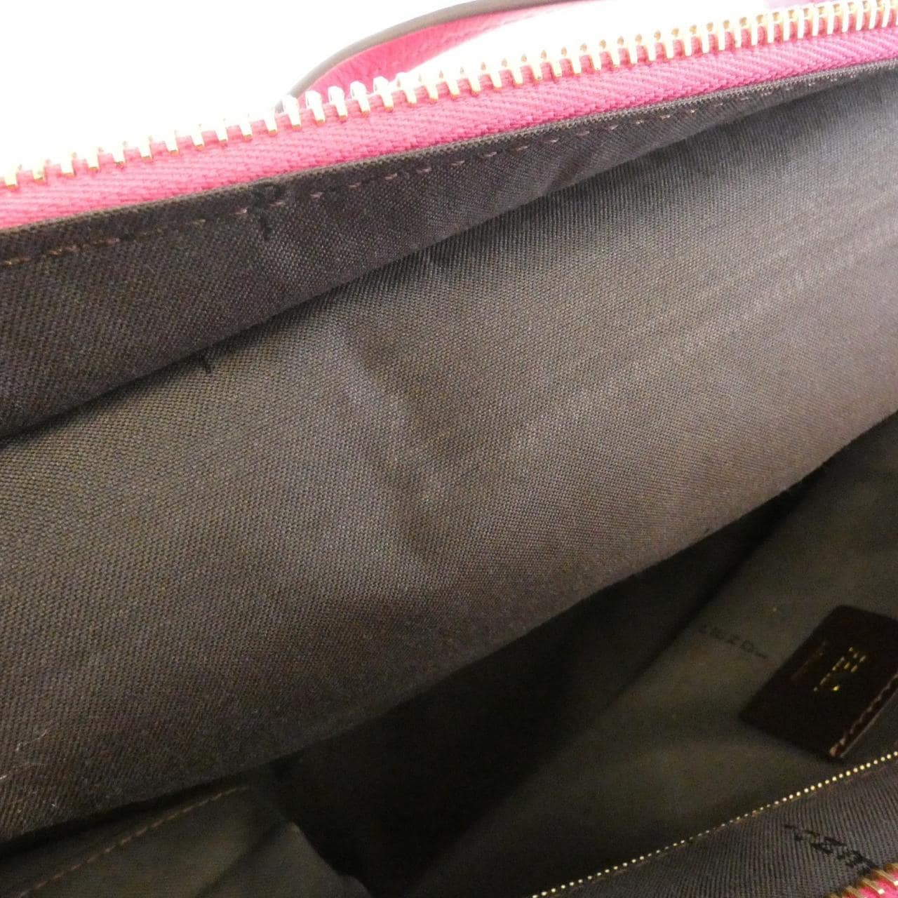 FENDI Sunshine Shopper 8BH185 Q0Z Handbag Canvas Brown Canvas - Thumbnail 7