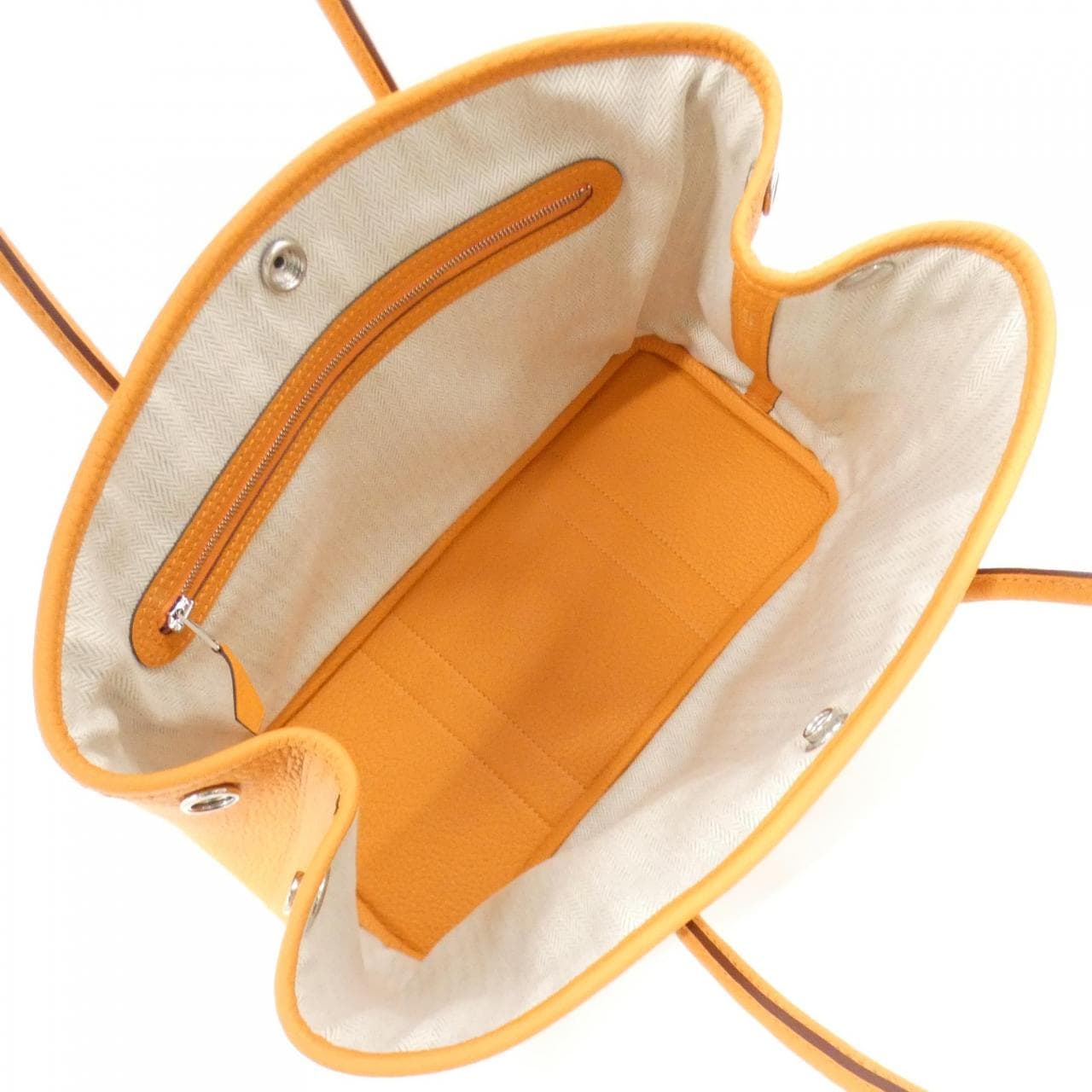 HERMES Garden Party HERMÈS 051568CK Bag Orange Rank A - Thumbnail 4