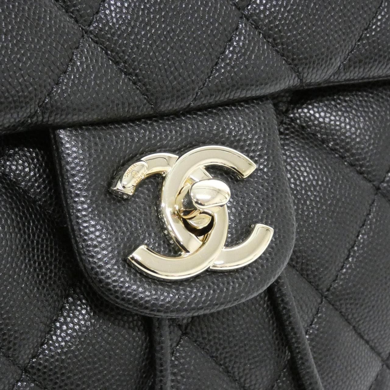 CHANEL AS4059 Backpack Grained Calfskin Black Grained Calfskin - Thumbnail 5