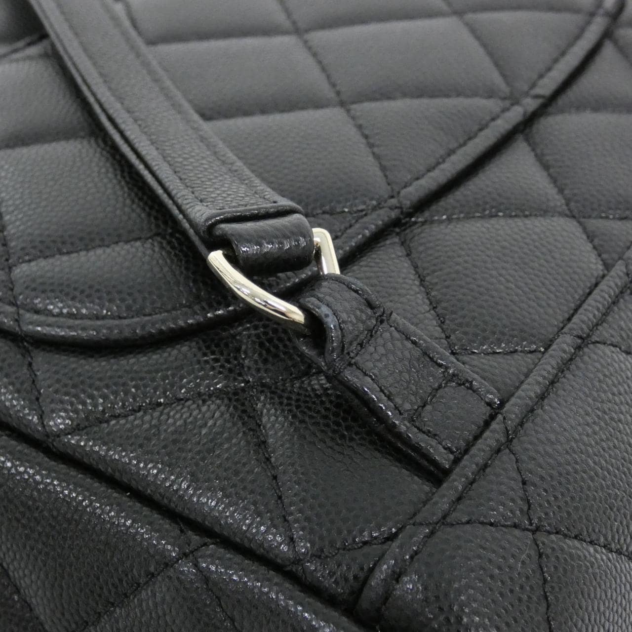 CHANEL AS4059 Backpack Grained Calfskin Black Grained Calfskin - Thumbnail 6