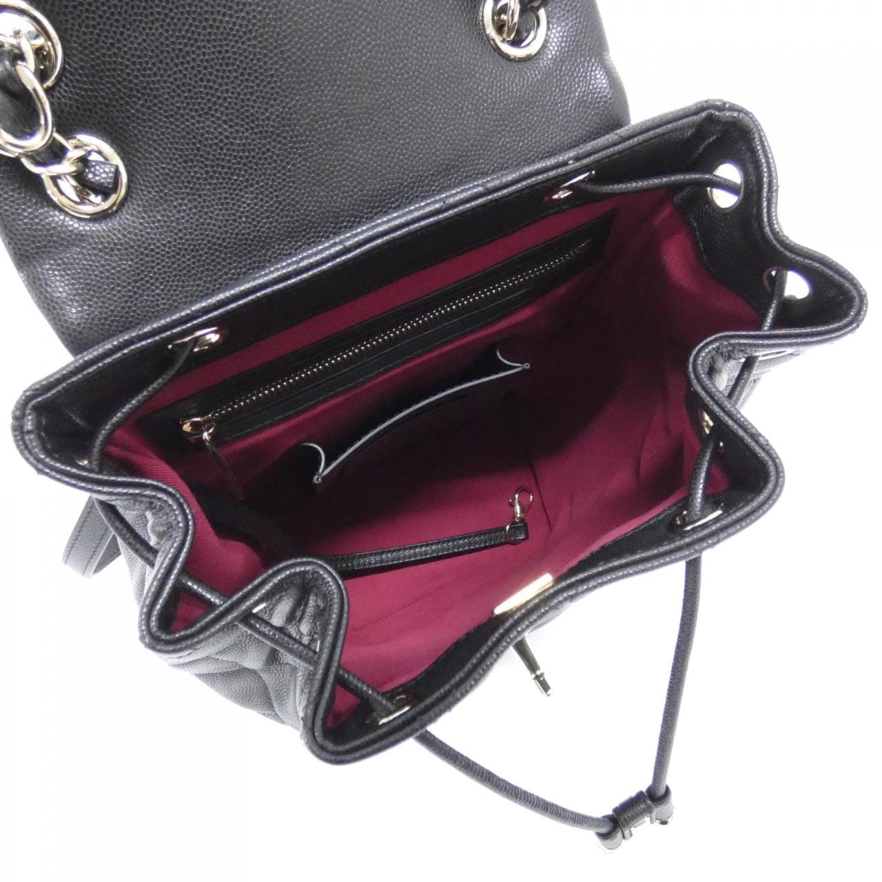 CHANEL AS4059 Backpack Grained Calfskin Black Grained Calfskin - Thumbnail 8