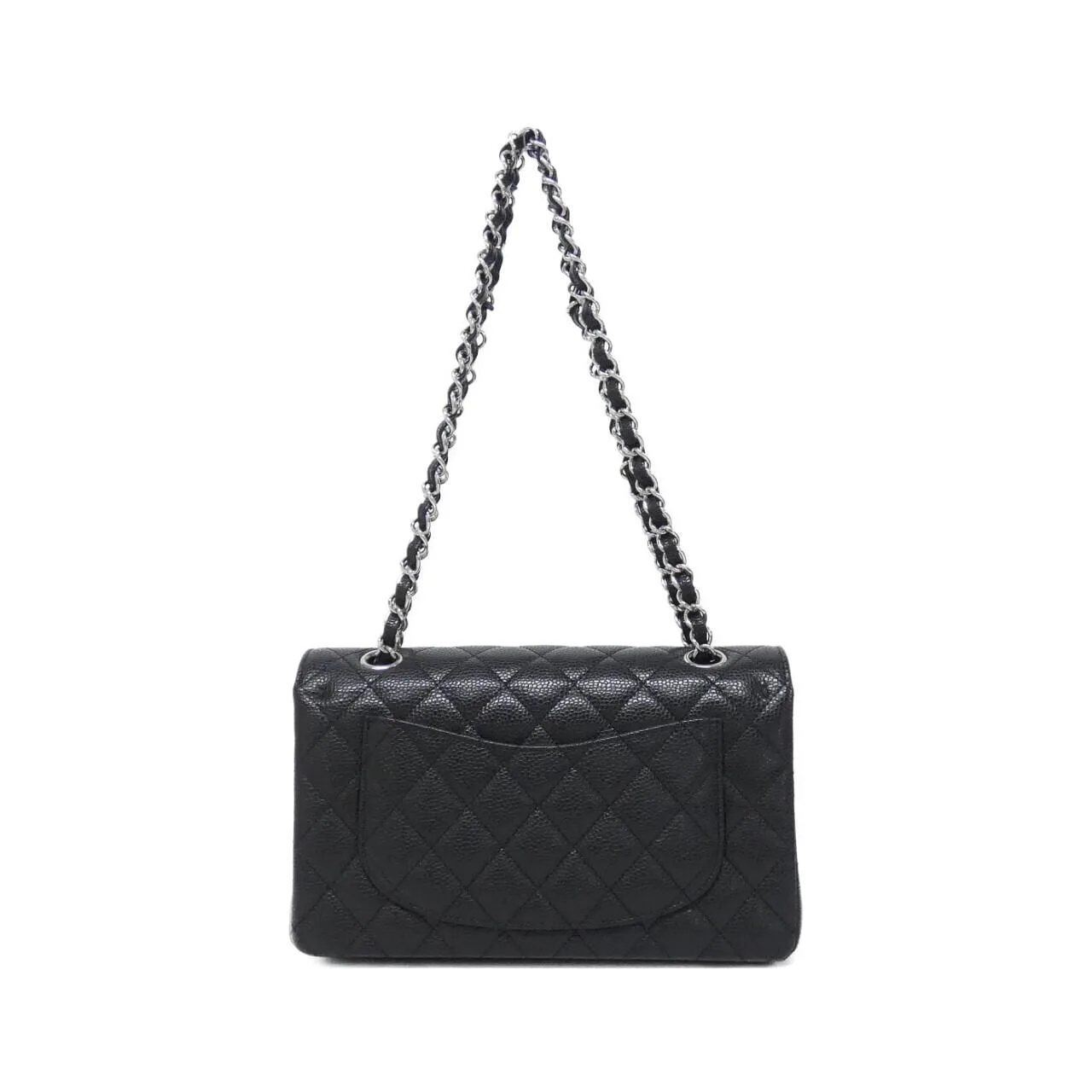 CHANEL Matelasse 1113 Shoulder Grained Calfskin Black Grained Calfskin - Thumbnail 2